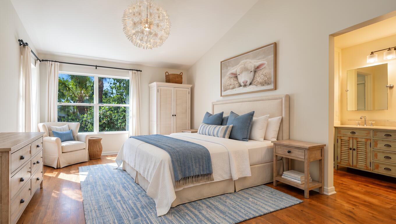 Primary Bedroom. AI-Generated virtually staged