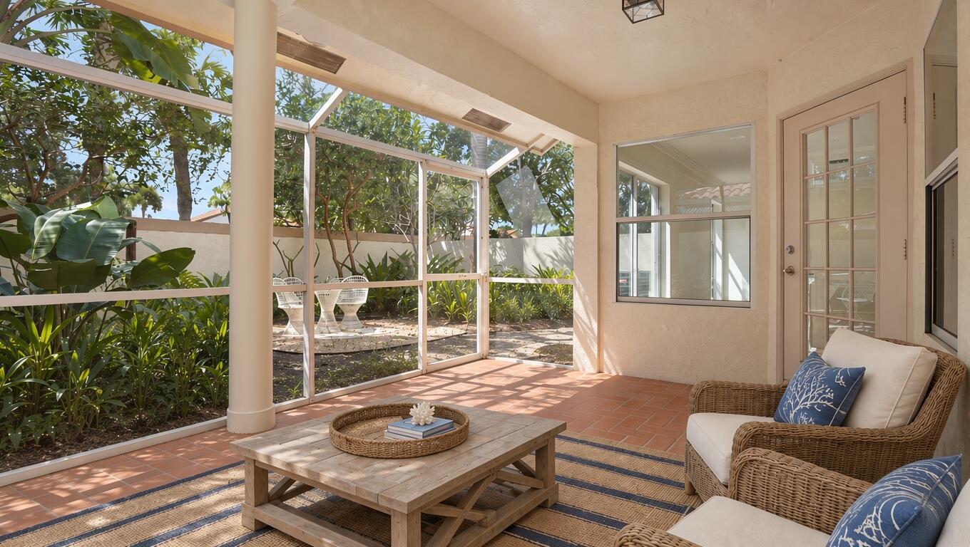 Screened Lanai. AI-Generated virtually staged
