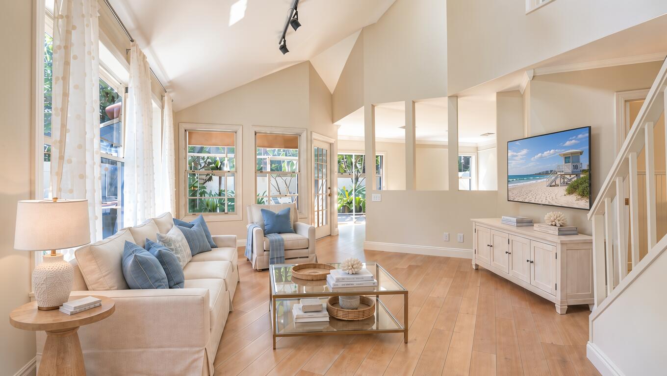 Living Room. AI-Generated virtually staged