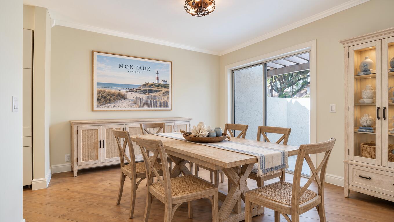 Dining Room. AI-Generated virtually staged