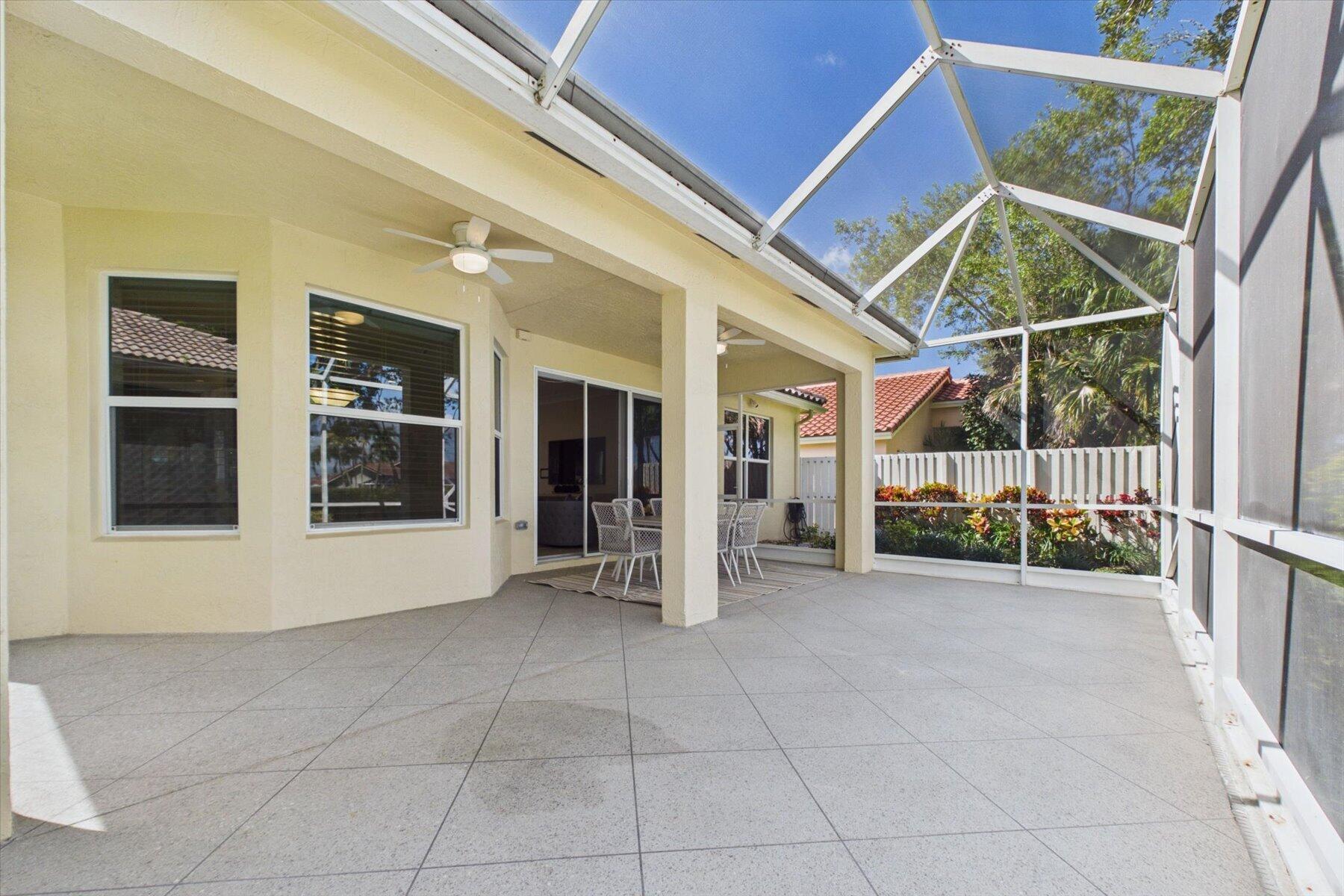 Spacious Covered and Open Screen Enclosed Patio