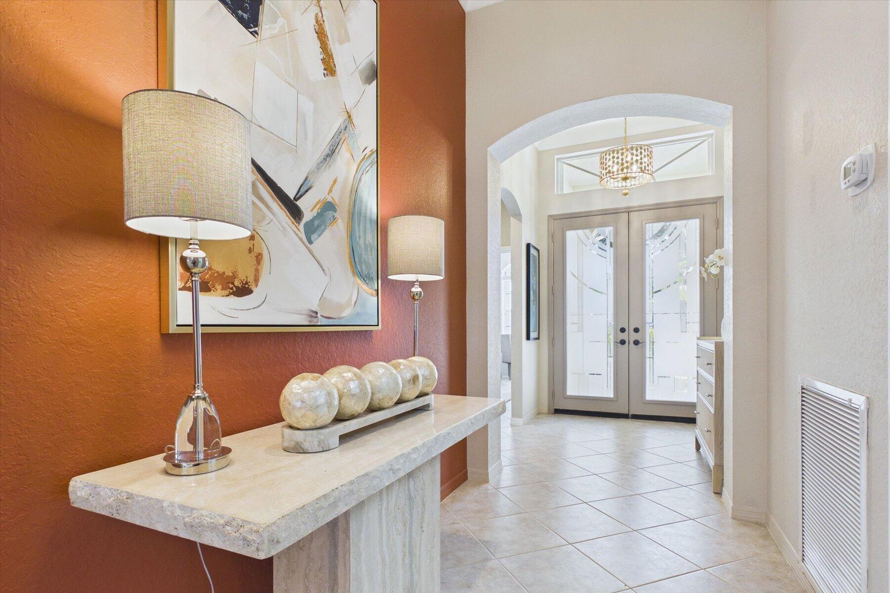 Entrance with Custom Glass Doors