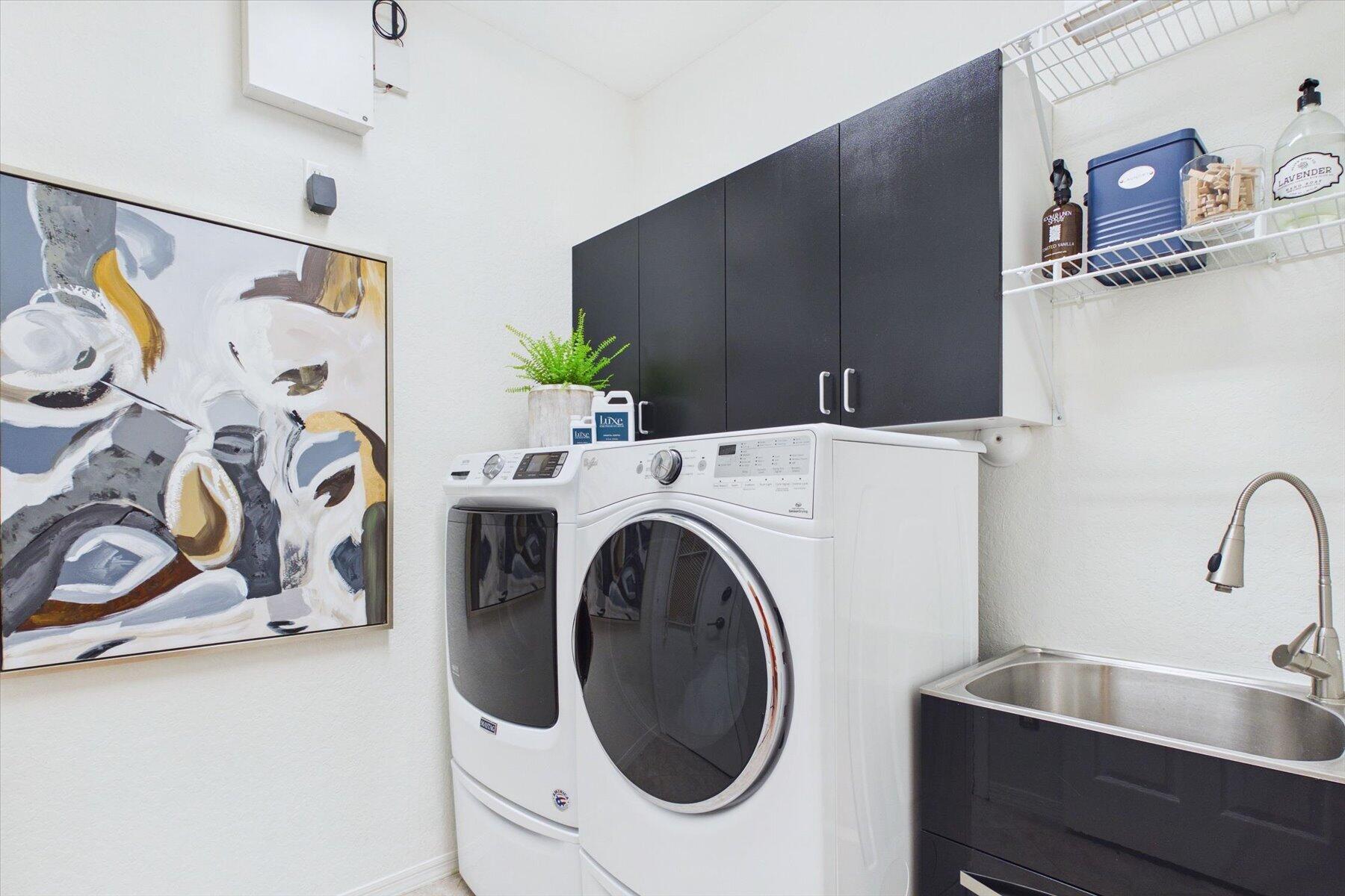 Laundry Room with W/D and Sink