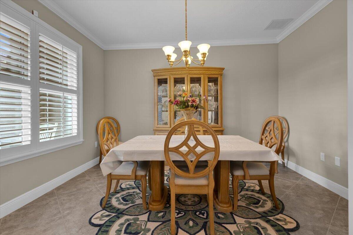Plantation Shutters and Crown Molding