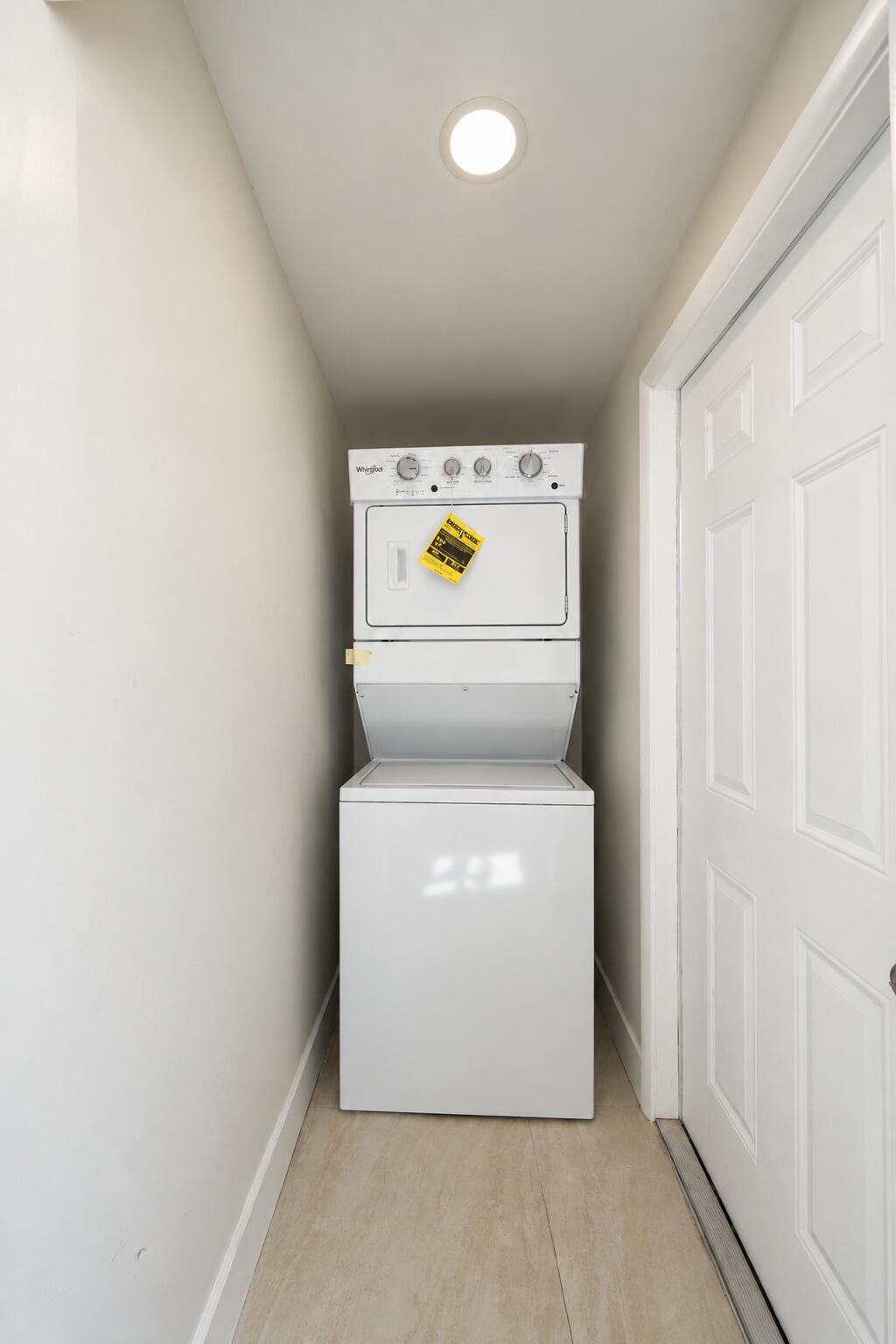 Bright Stacked Laundry Nook
