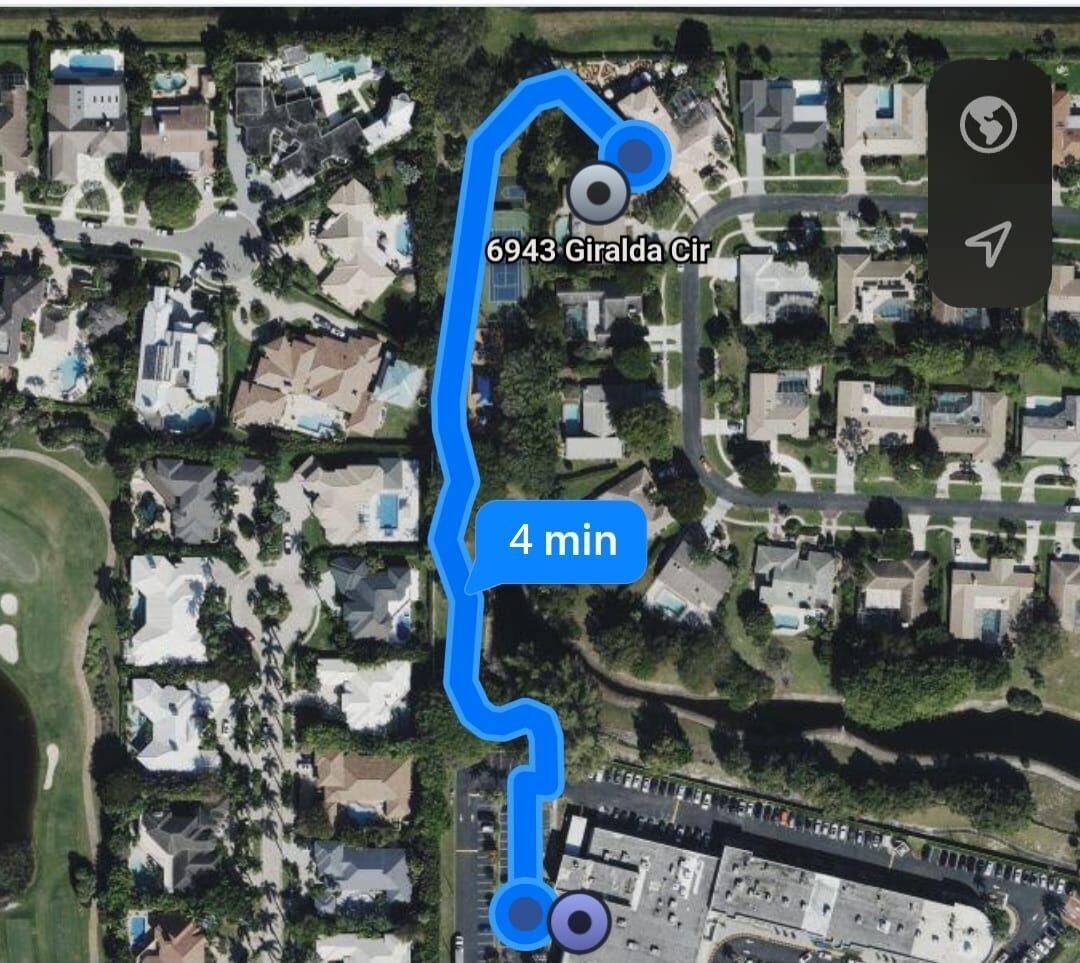 Walk to the shops at boca grove