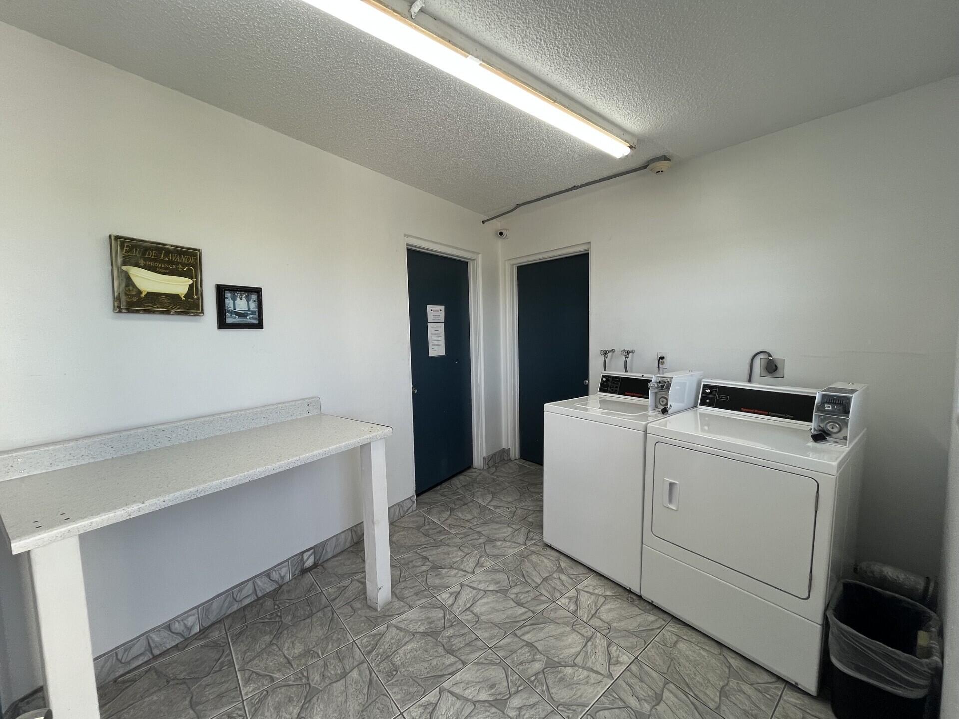 Shared laundry on each floor