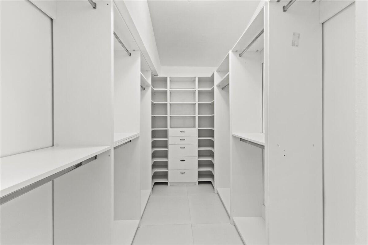 In Master bedroom, huge walk-in closet.