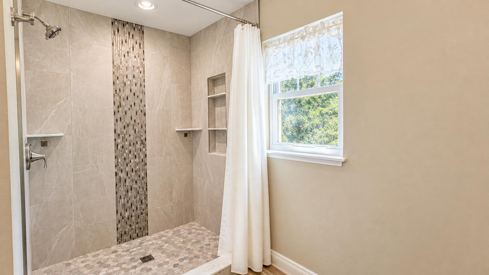 Master shower