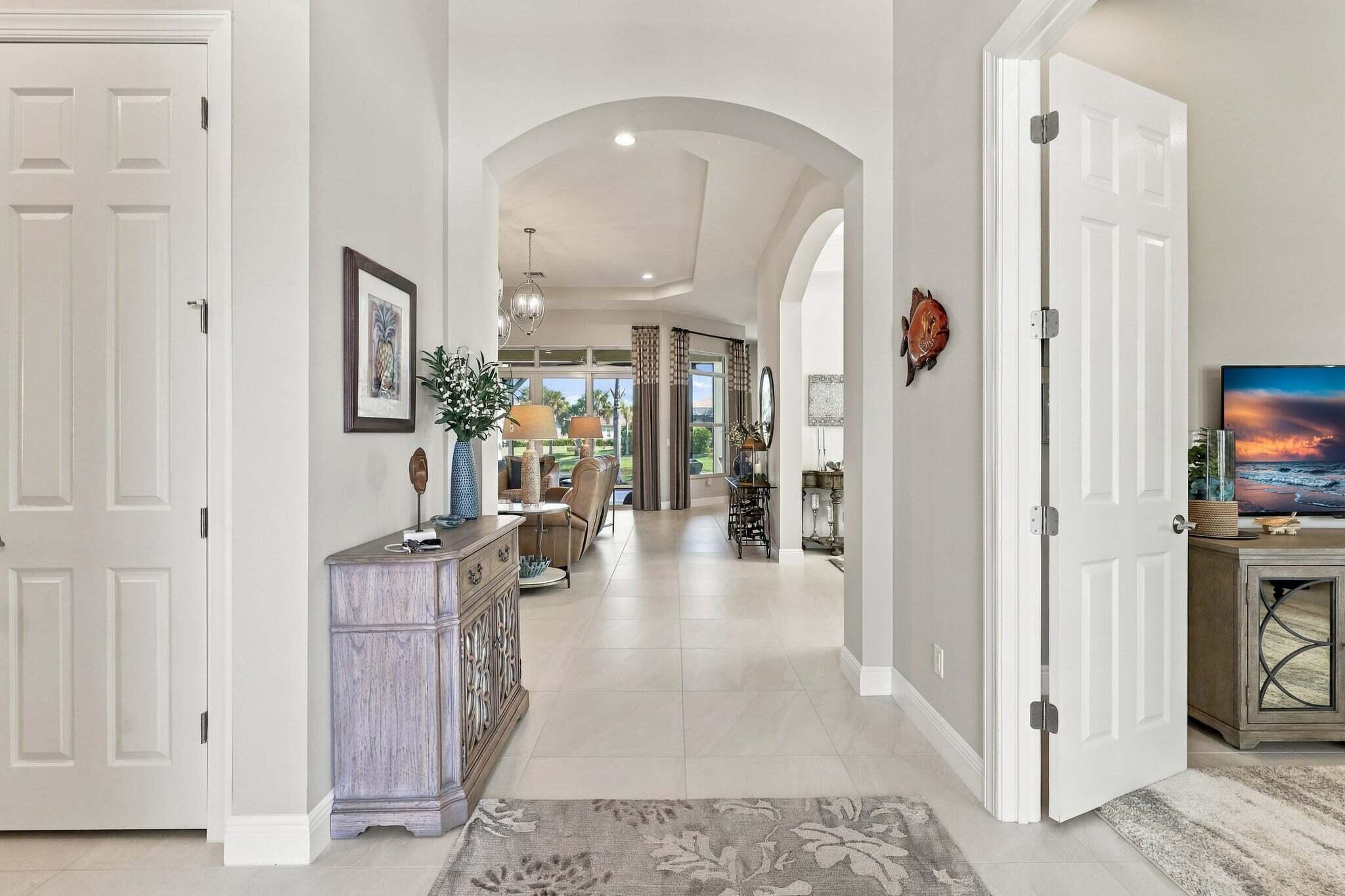 View into home from the front door