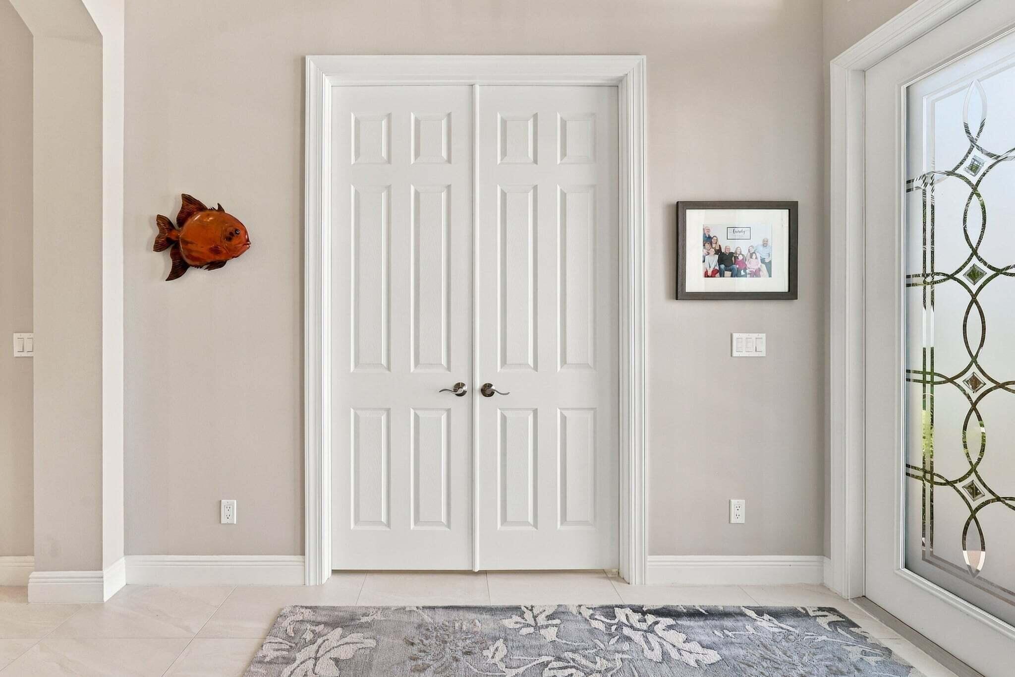 Double Door Office/Den Entrance