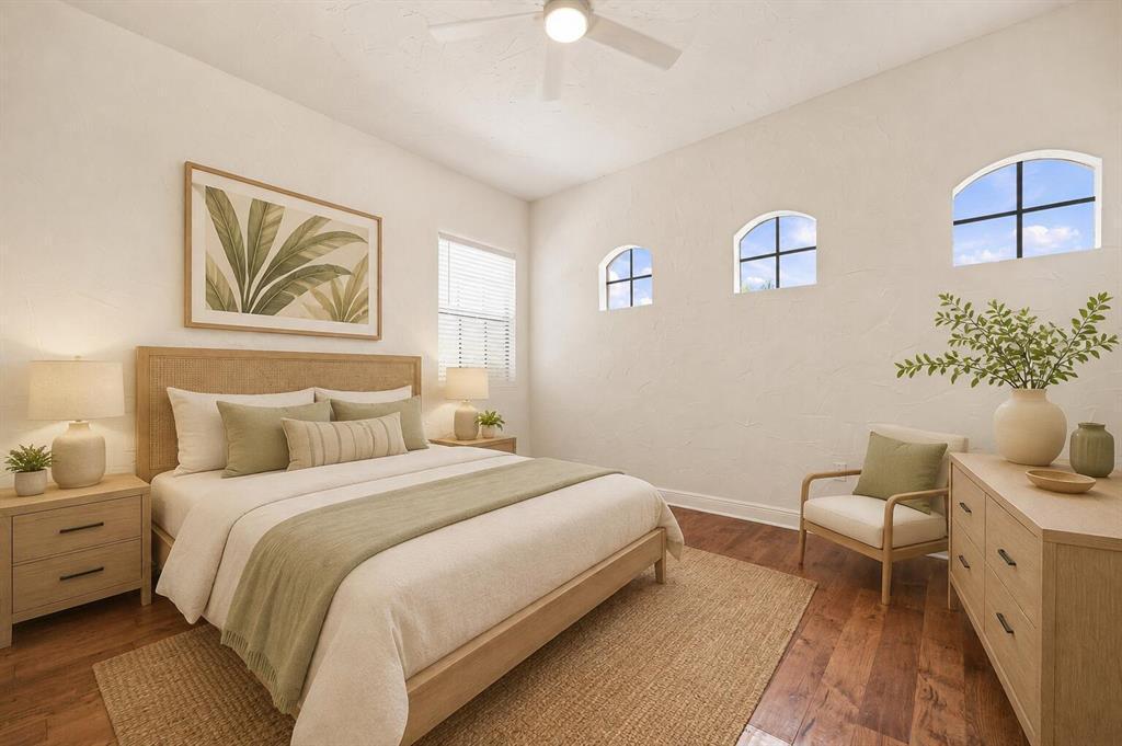 2nd Bedroom w/ virtual furniture rendering