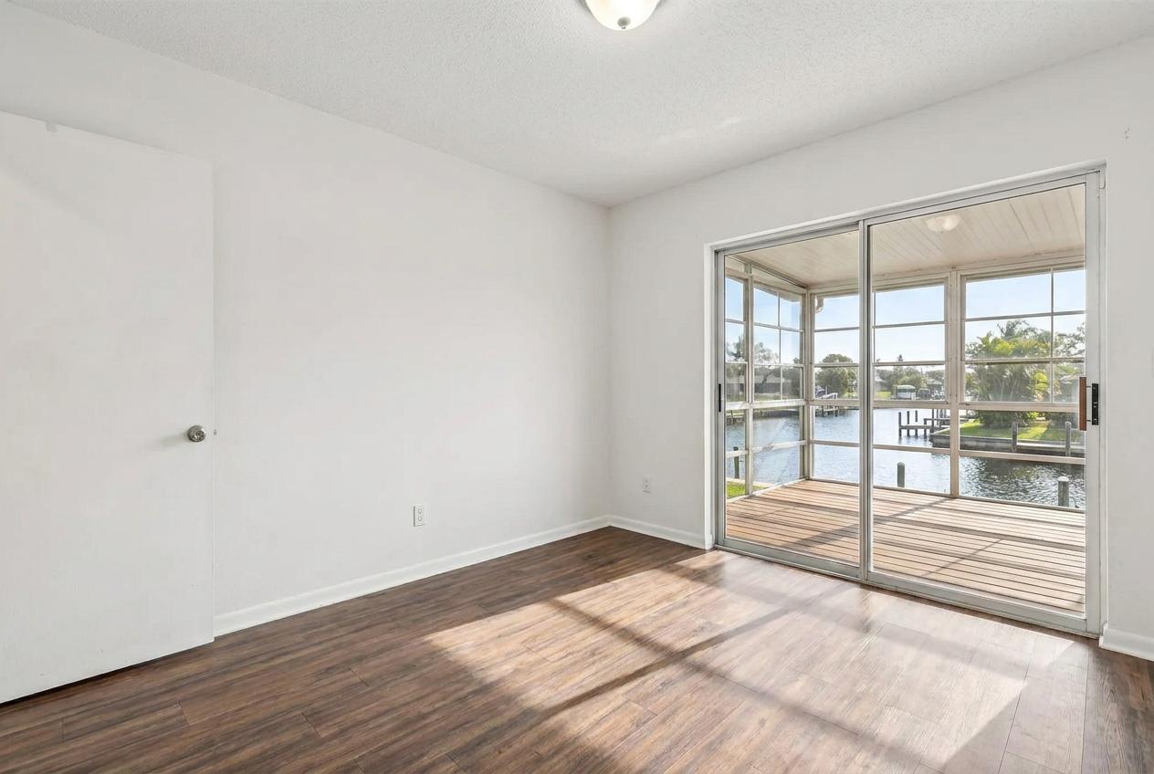 Furniture Virtually Removed (not actual view from the Covered Patio)