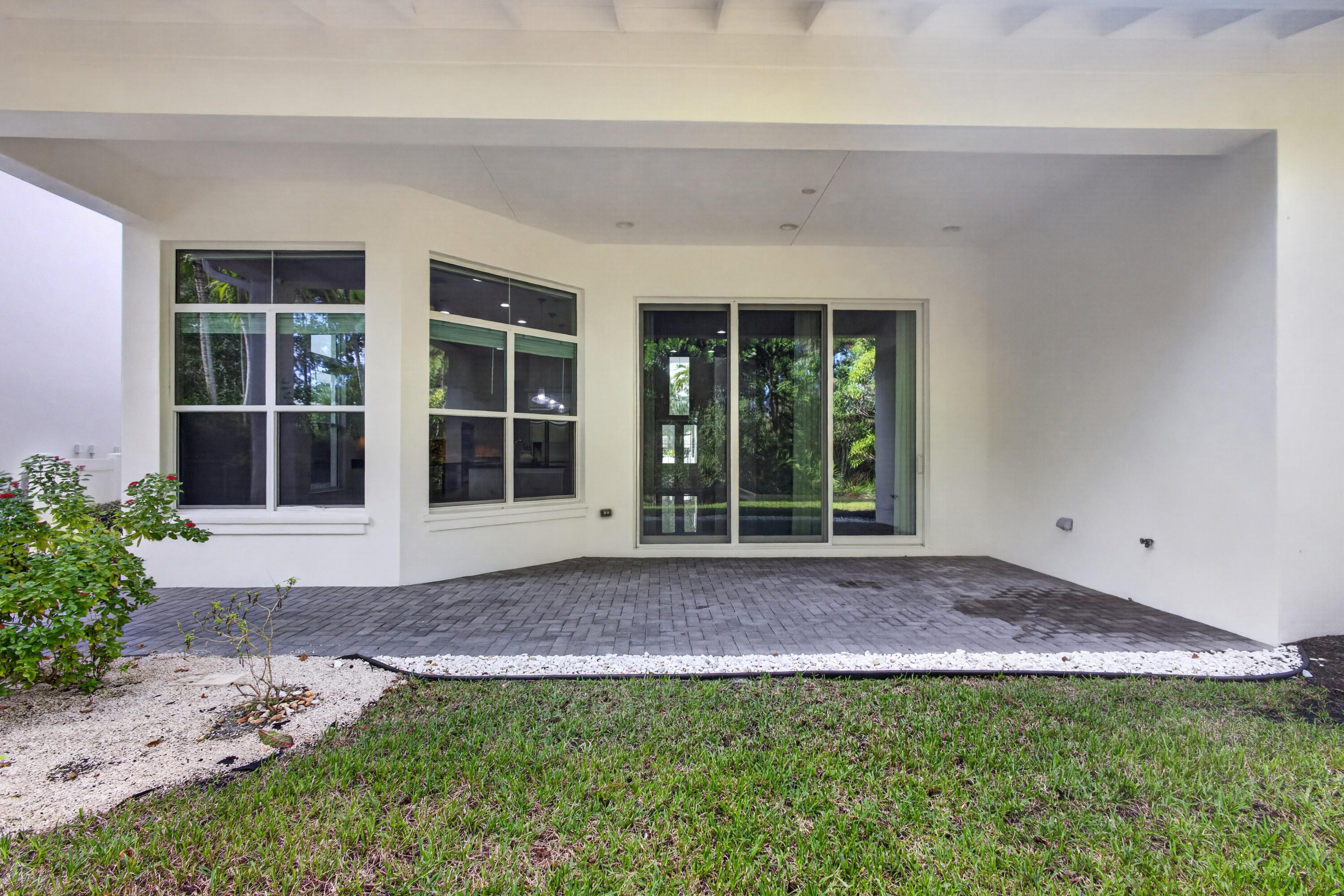Covered Patio and Backyard