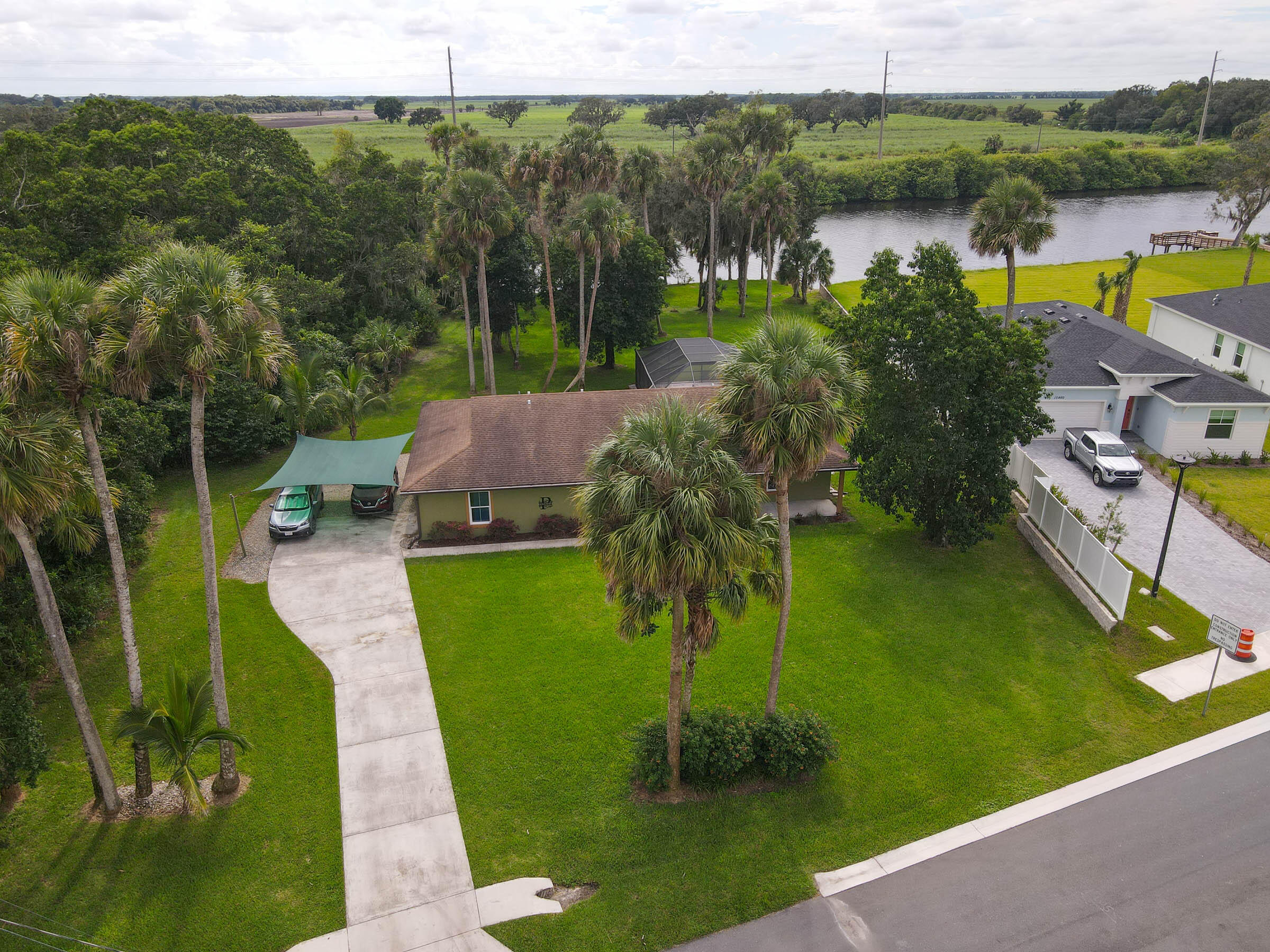 Top View of Front Driveway