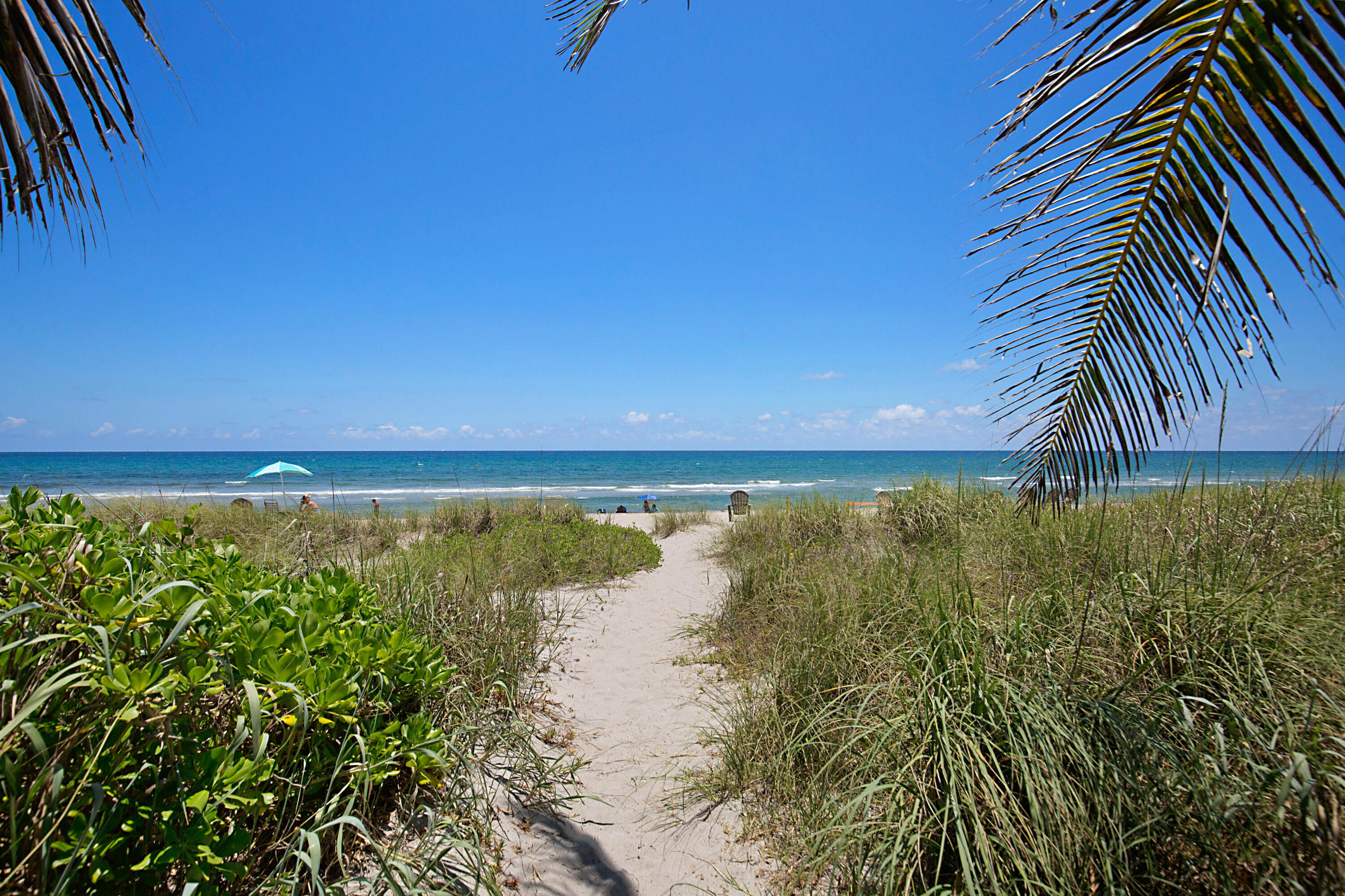 Very private beach area
