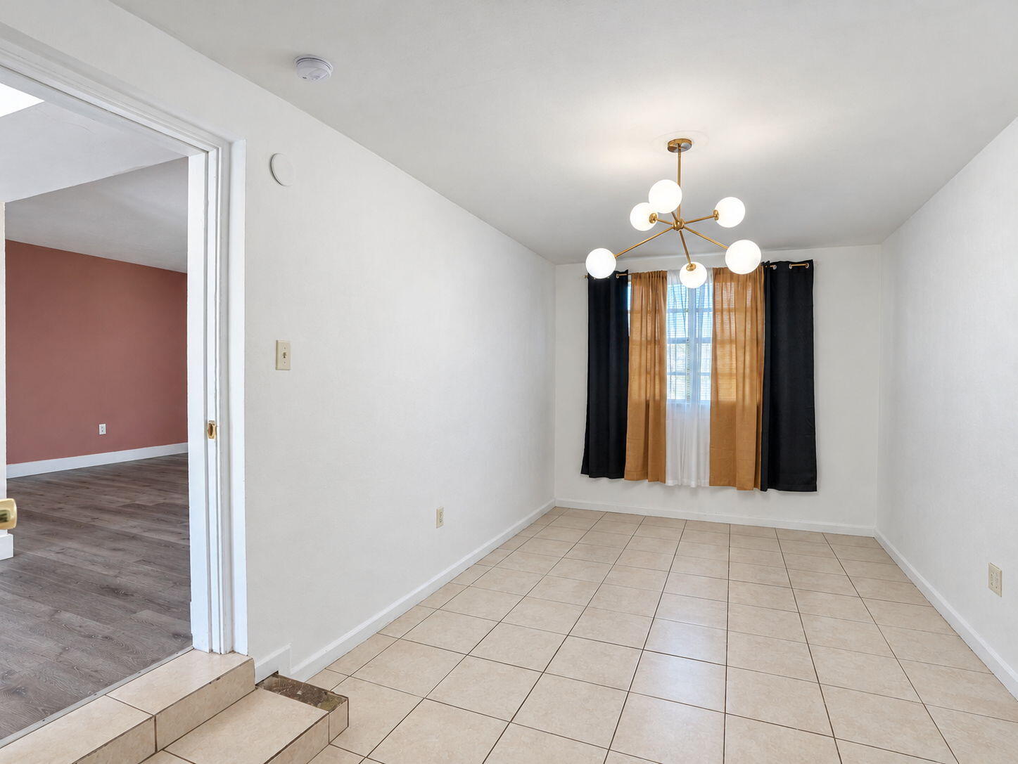 Additional room off of living room can be used for bedroom