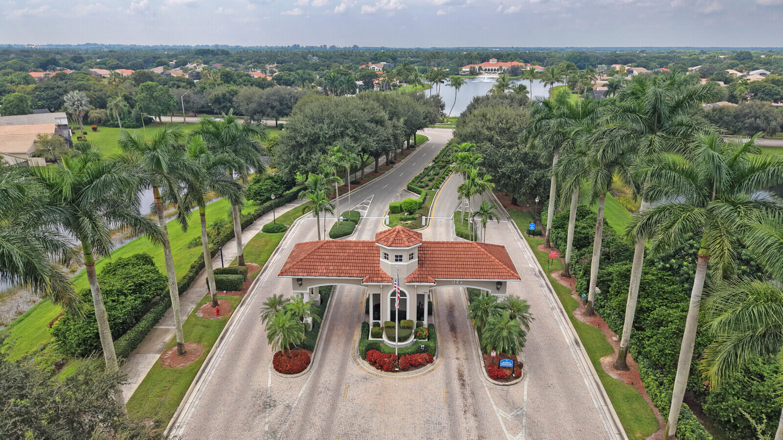 Community Entrance - Aerial View