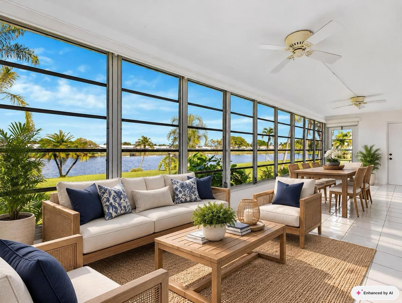 Sunroom Staged