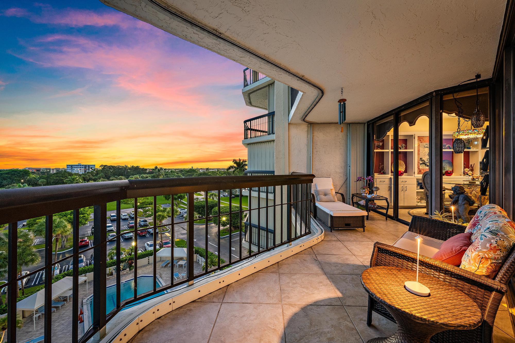BALCONY AT DUSK