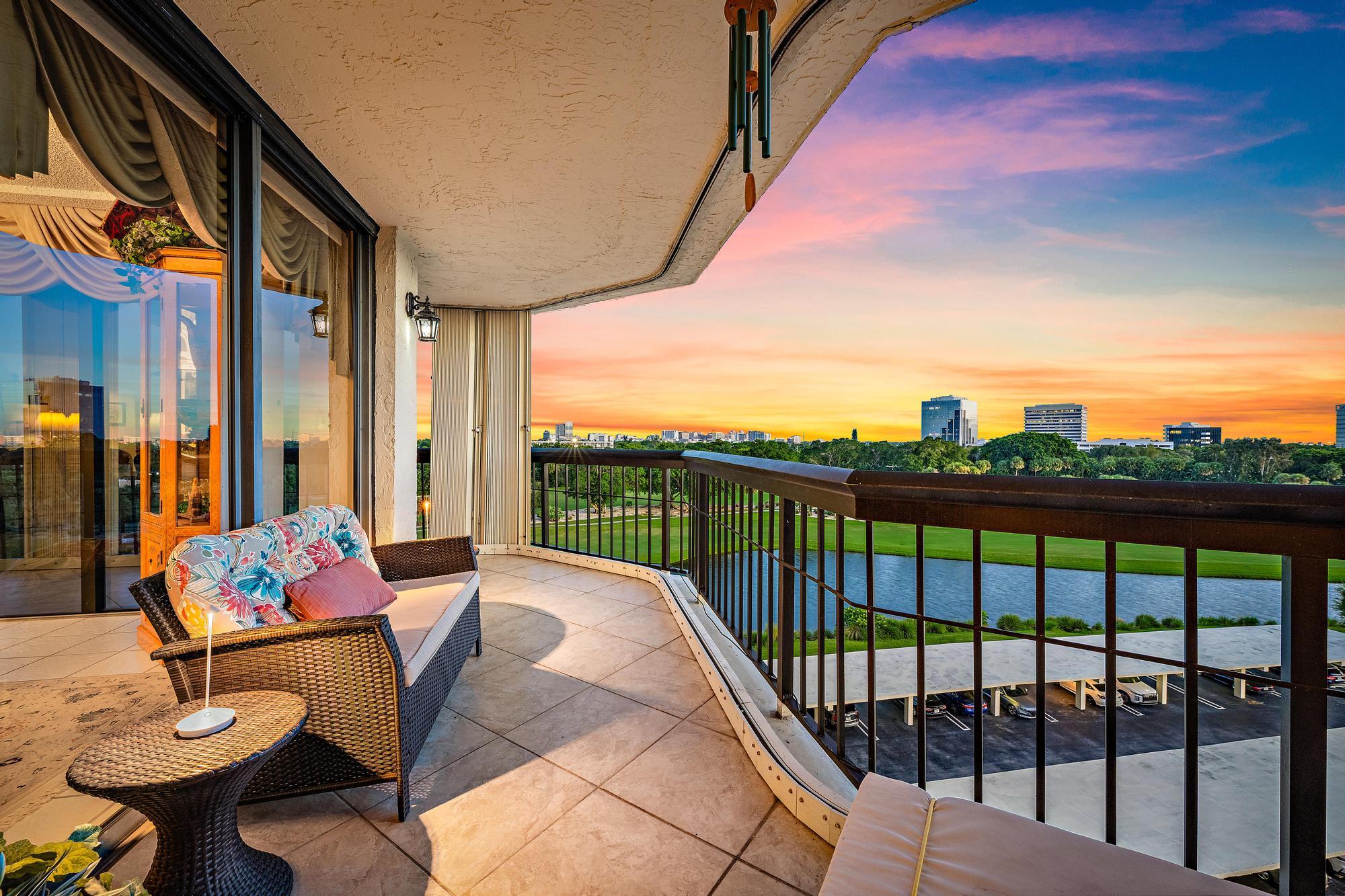 BALCONY AT DUSK