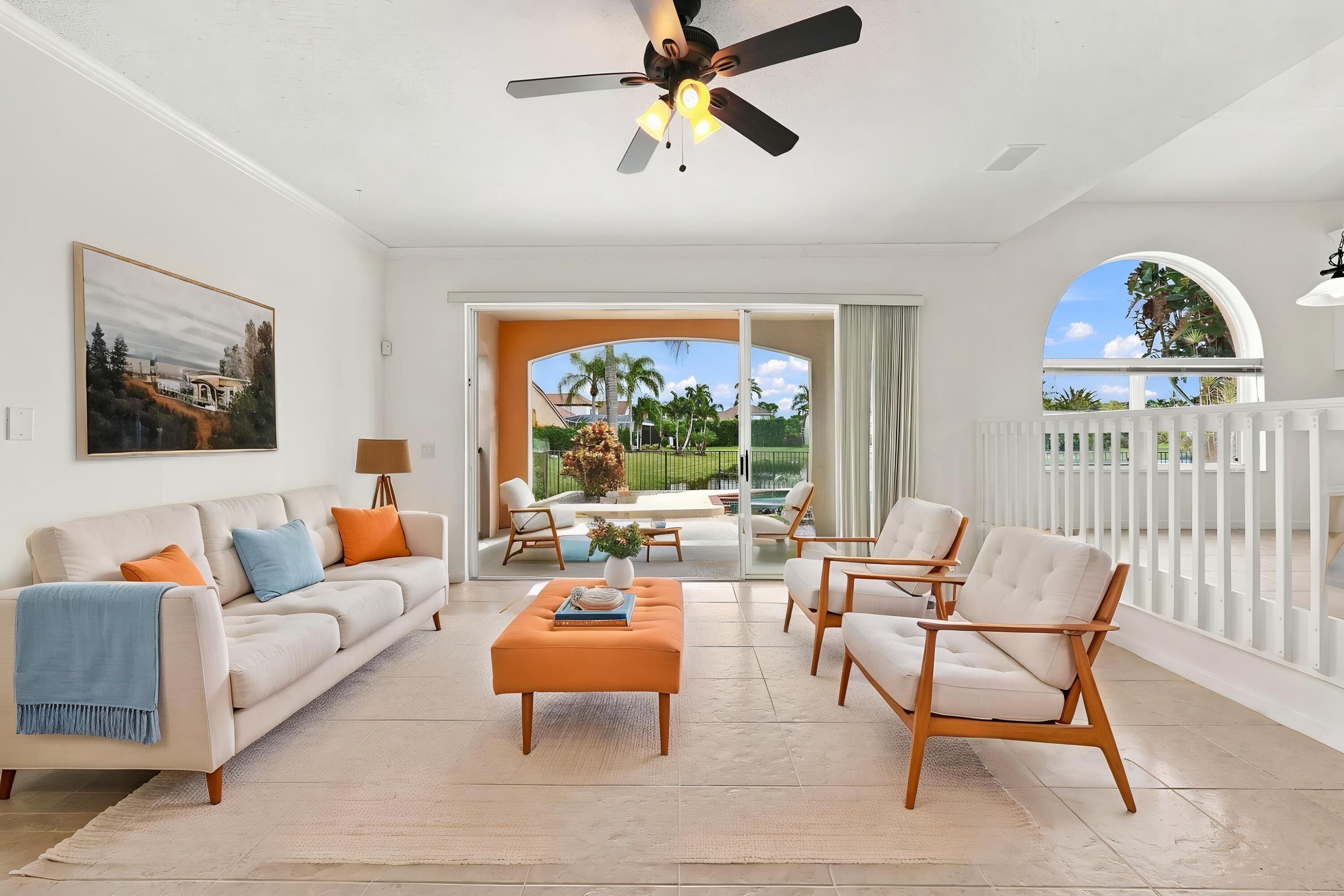 An impressive combination of high ceilings band architectural details creates a wonderful space for entertaining and everyday enjoyment.