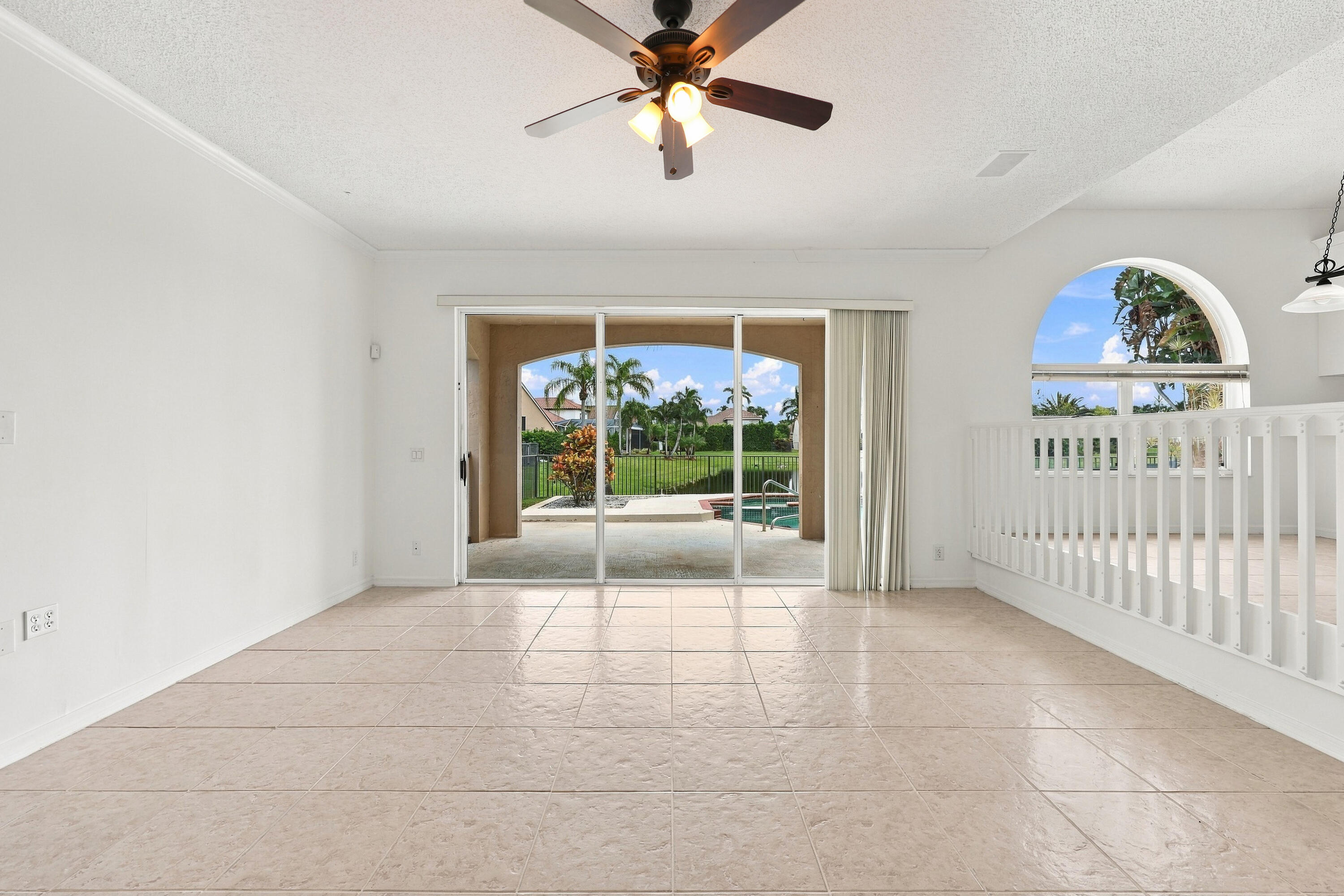 An impressive combination of high ceilings band architectural details creates a wonderful space for entertaining and everyday enjoyment.