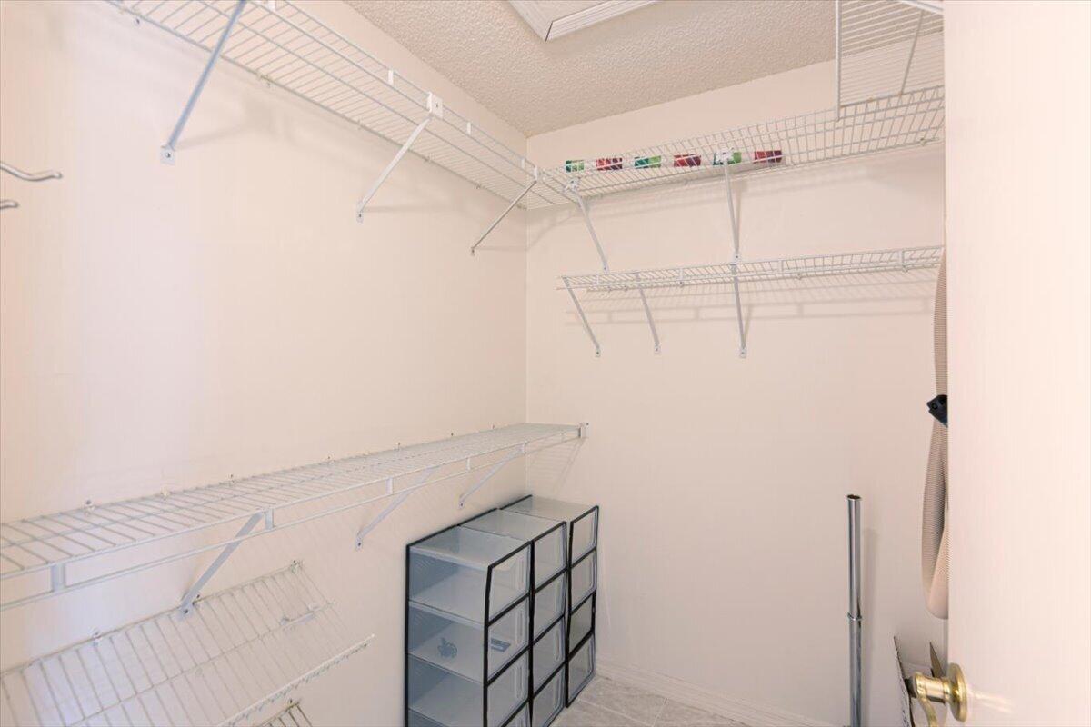 Master walk in closet