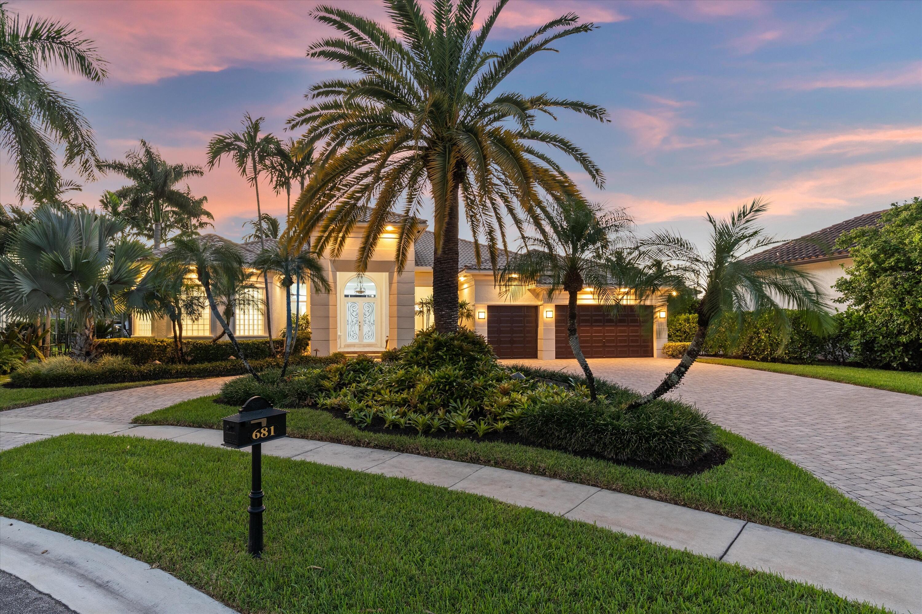 Twilight Front Elevation