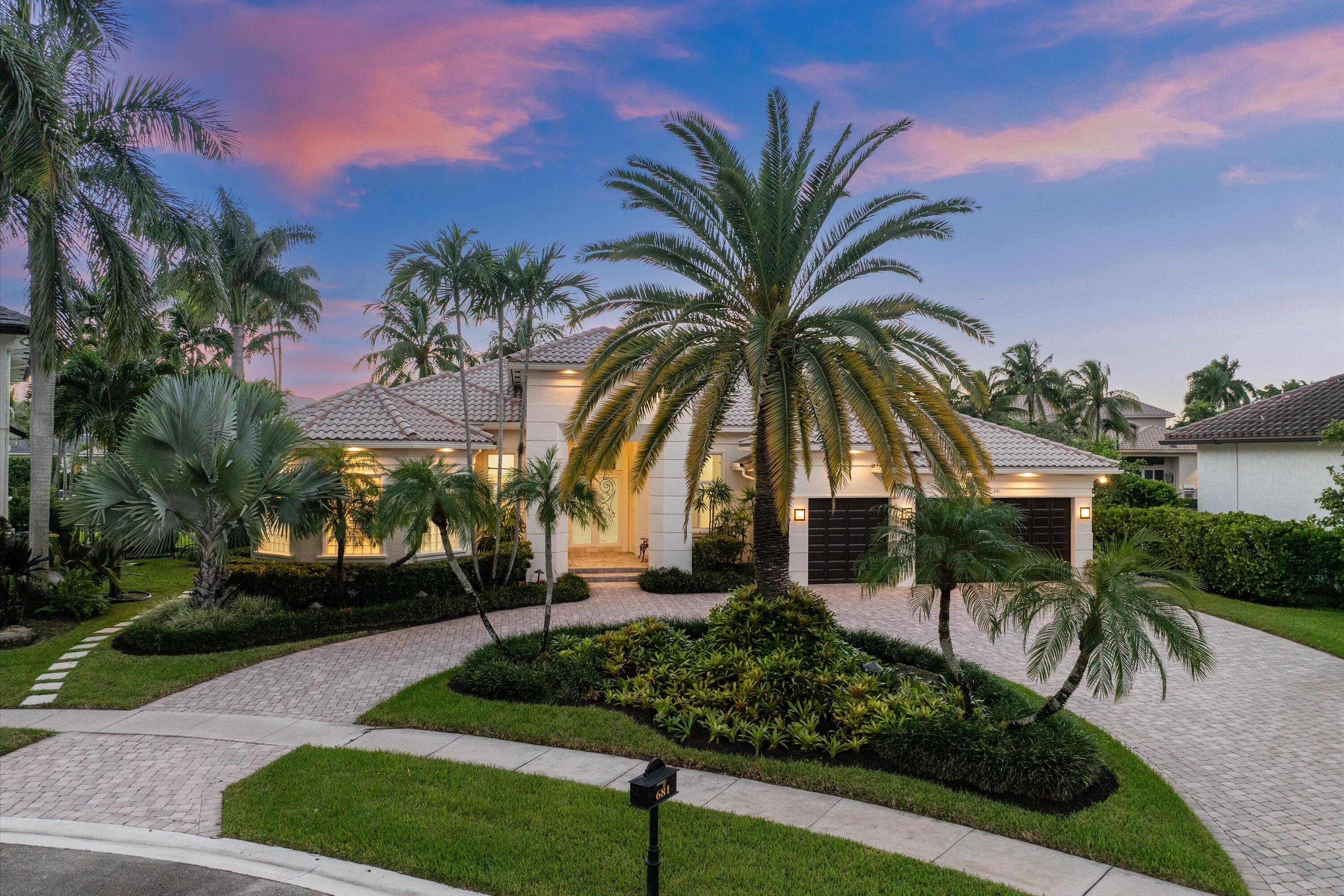 Front Elevation at Twilight