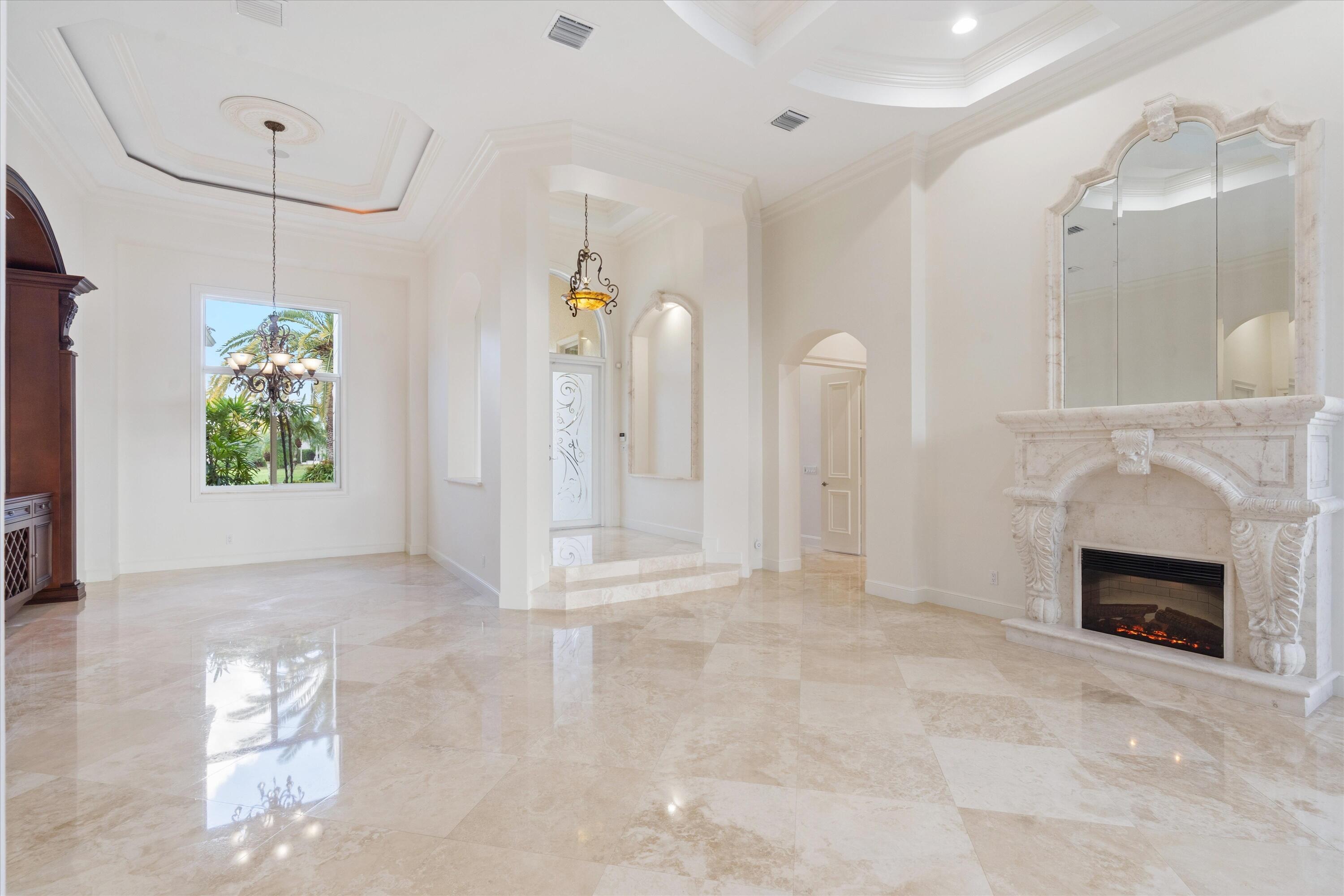 Living Room, Entry and Dining Room
