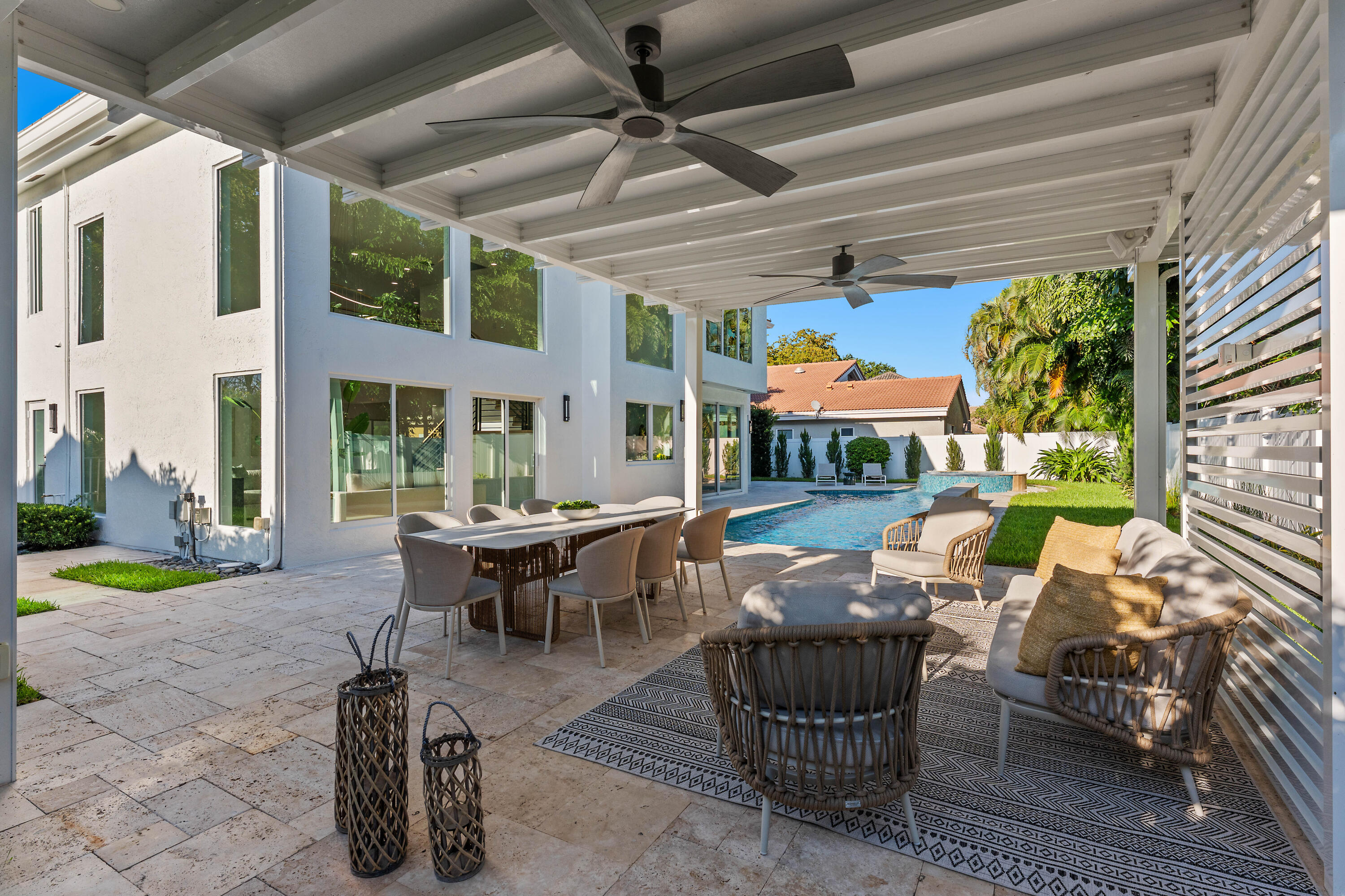 Pergola/House View