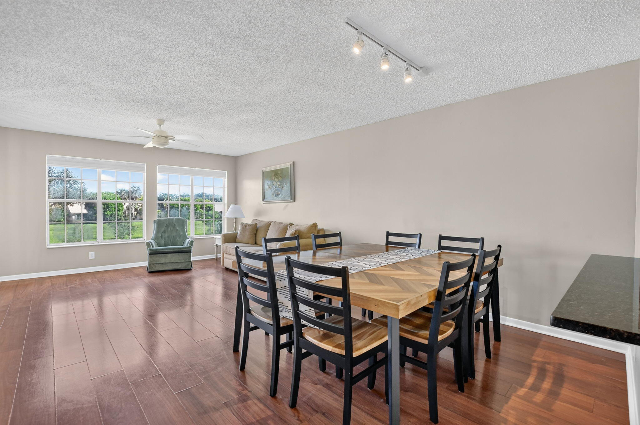 Dining and living room