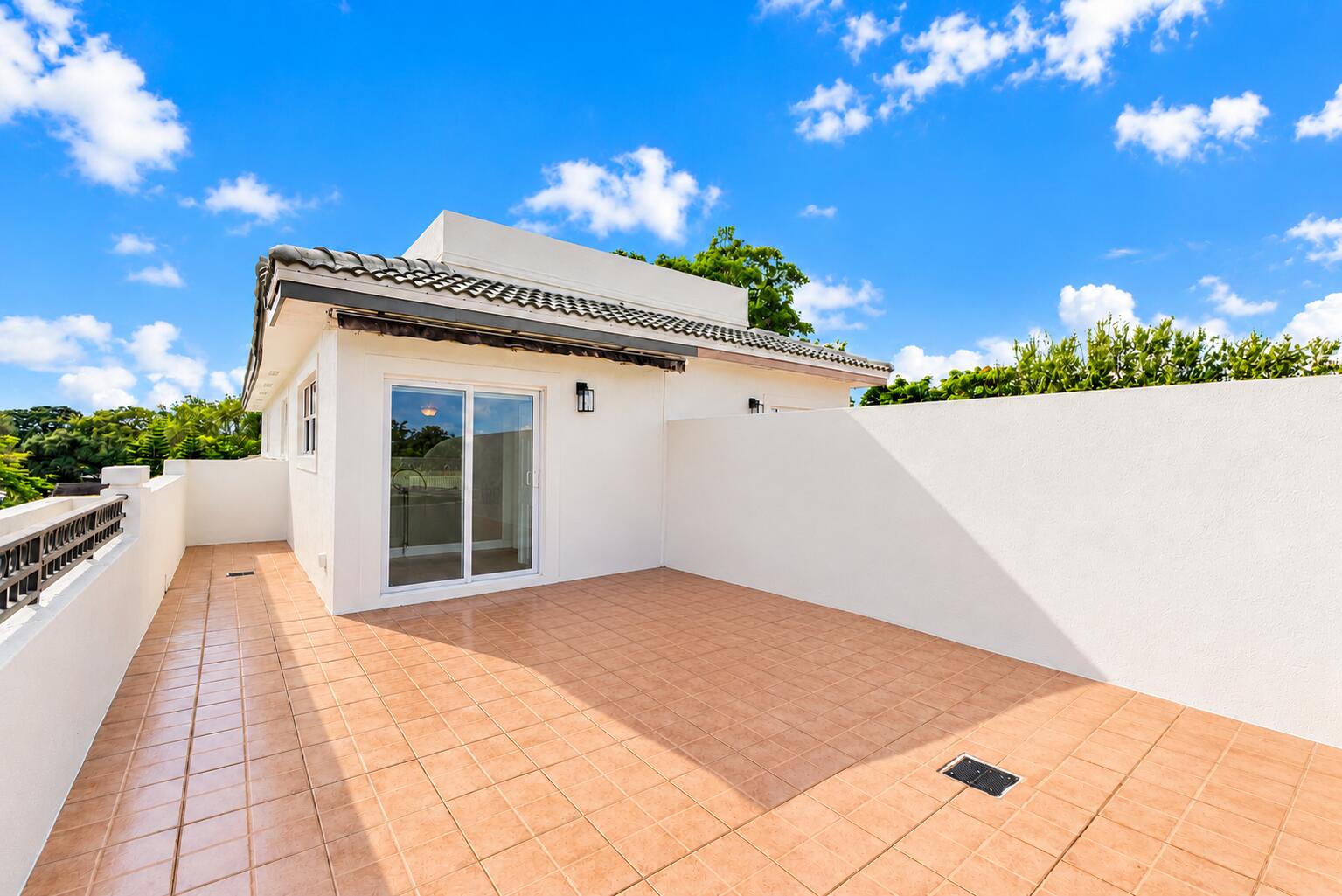 Sunlit Mediterranean Rooftop Terrace