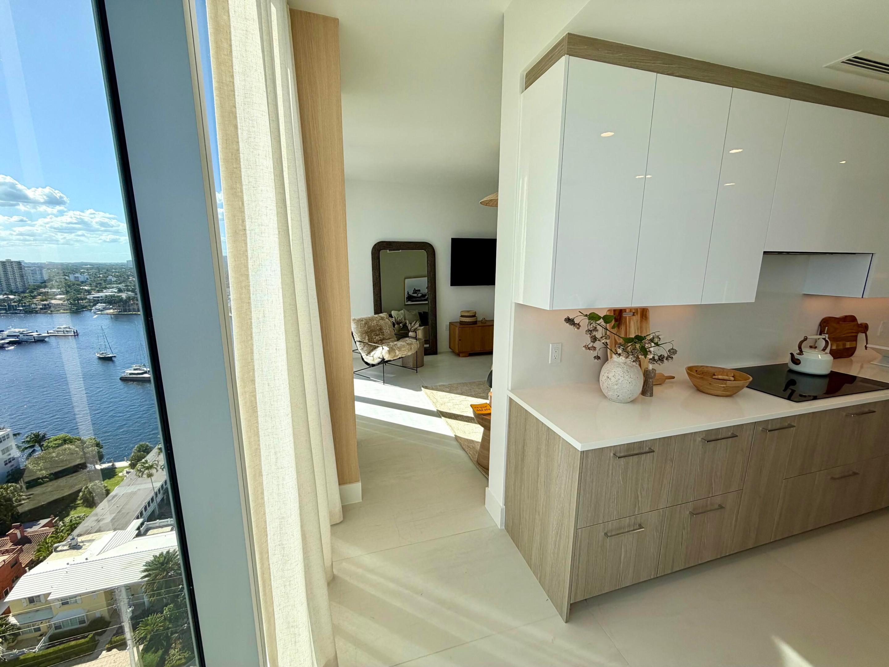 Entrance from kitchen to den