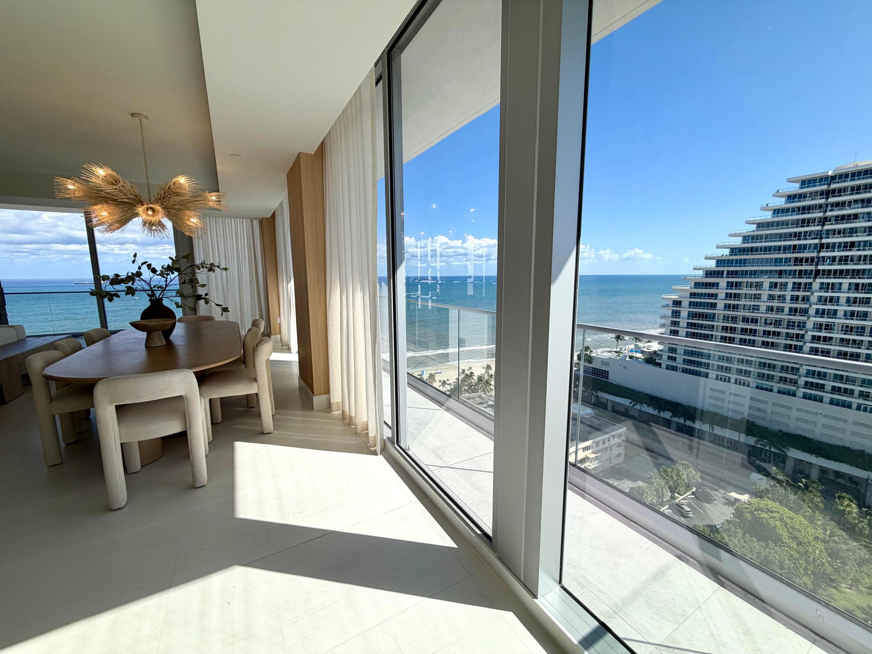 View from dining area