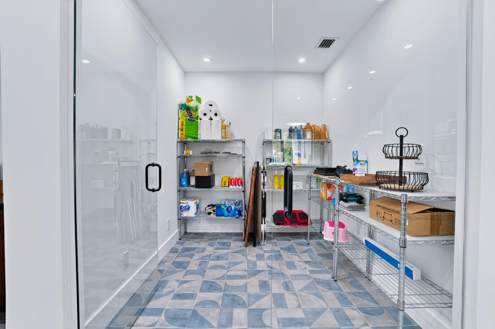 Glass-Enclosed Pantry