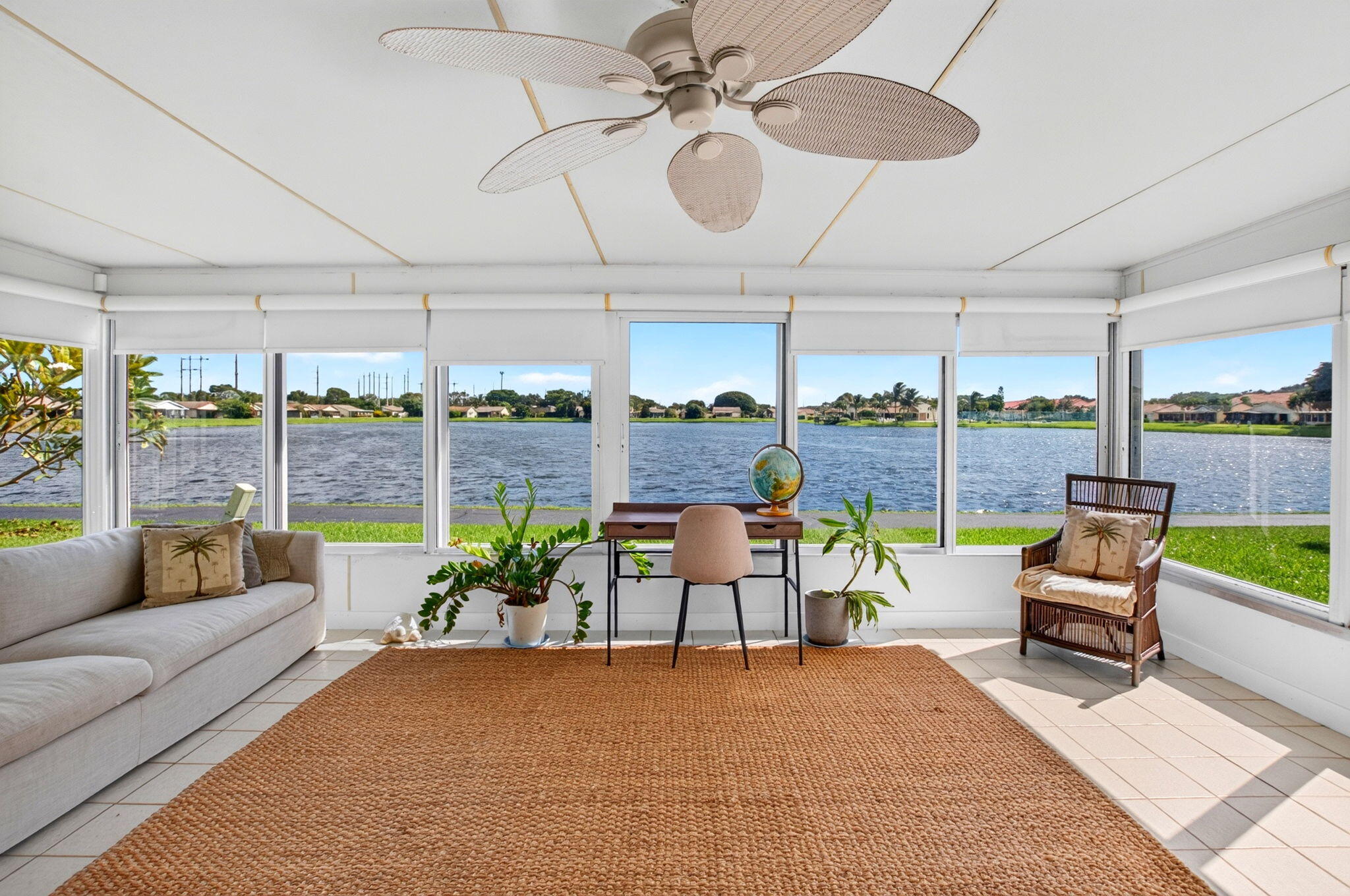 Boasts a wall air conditioner for year round cooling & enjoyment!