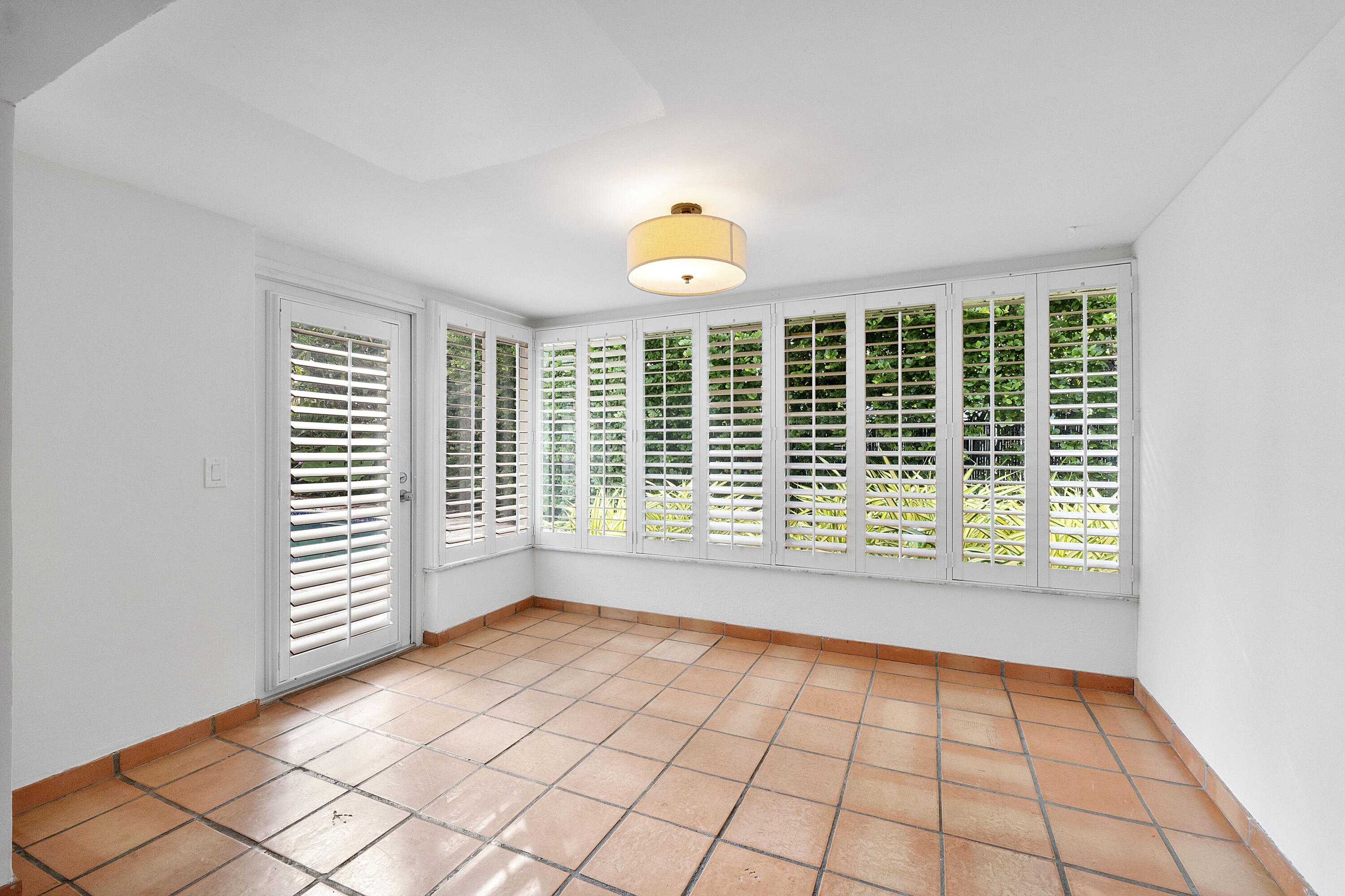 Dining room with direct pool access