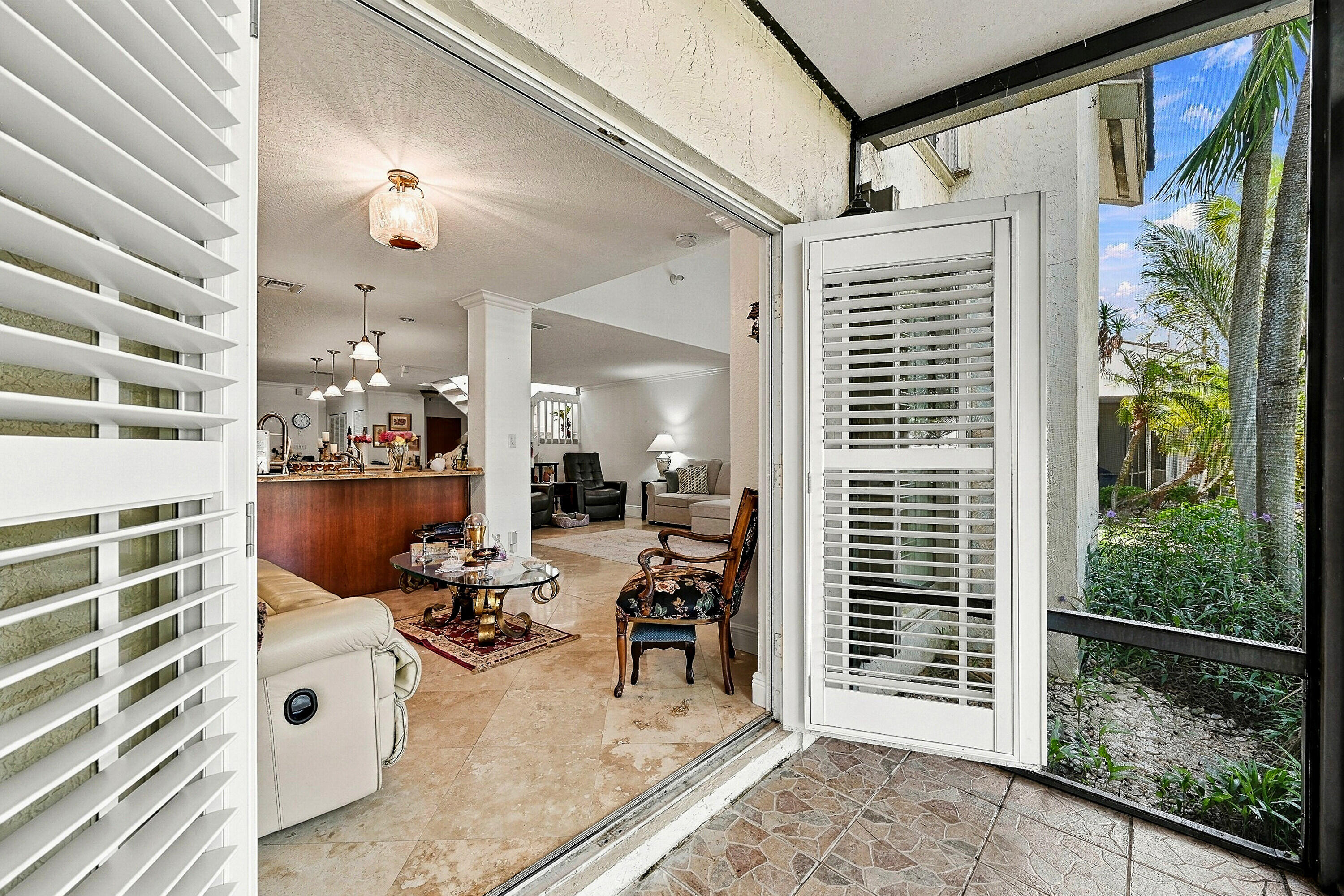 Downstairs patio