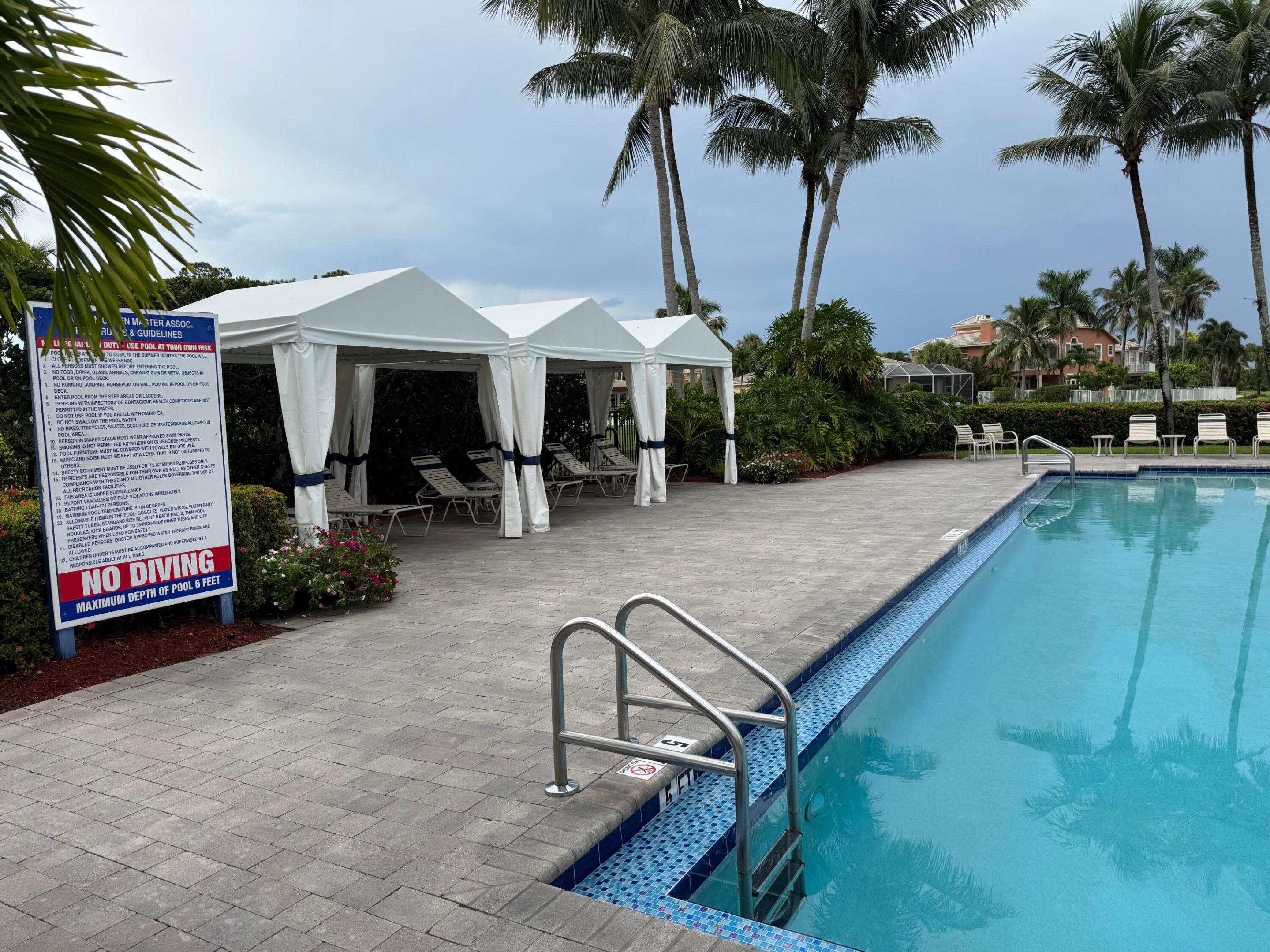 REST AREA BY THE SWIMMING POOL INSIDE THE CLUBHOUSE FACILITY