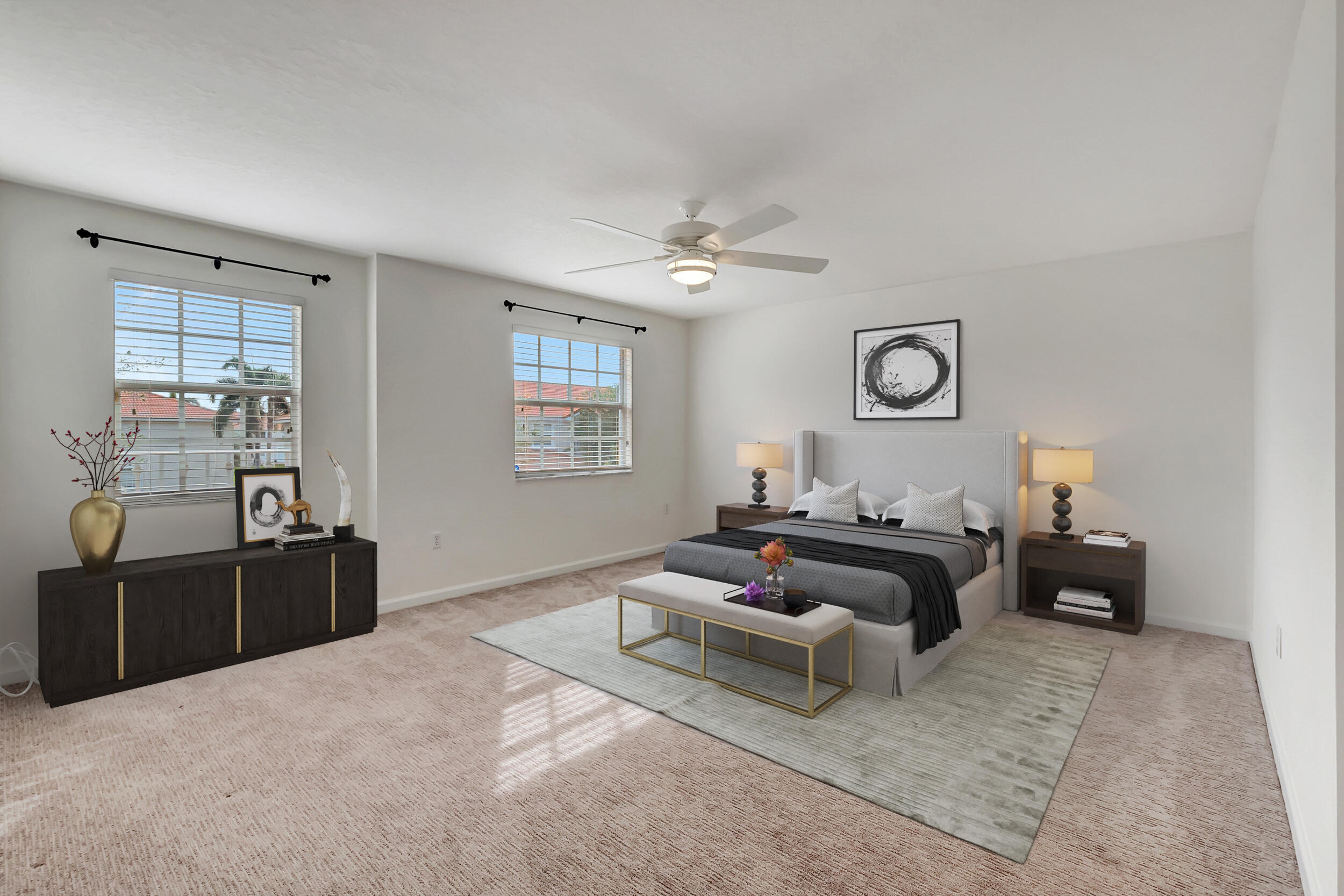 Staged Master Bedroom