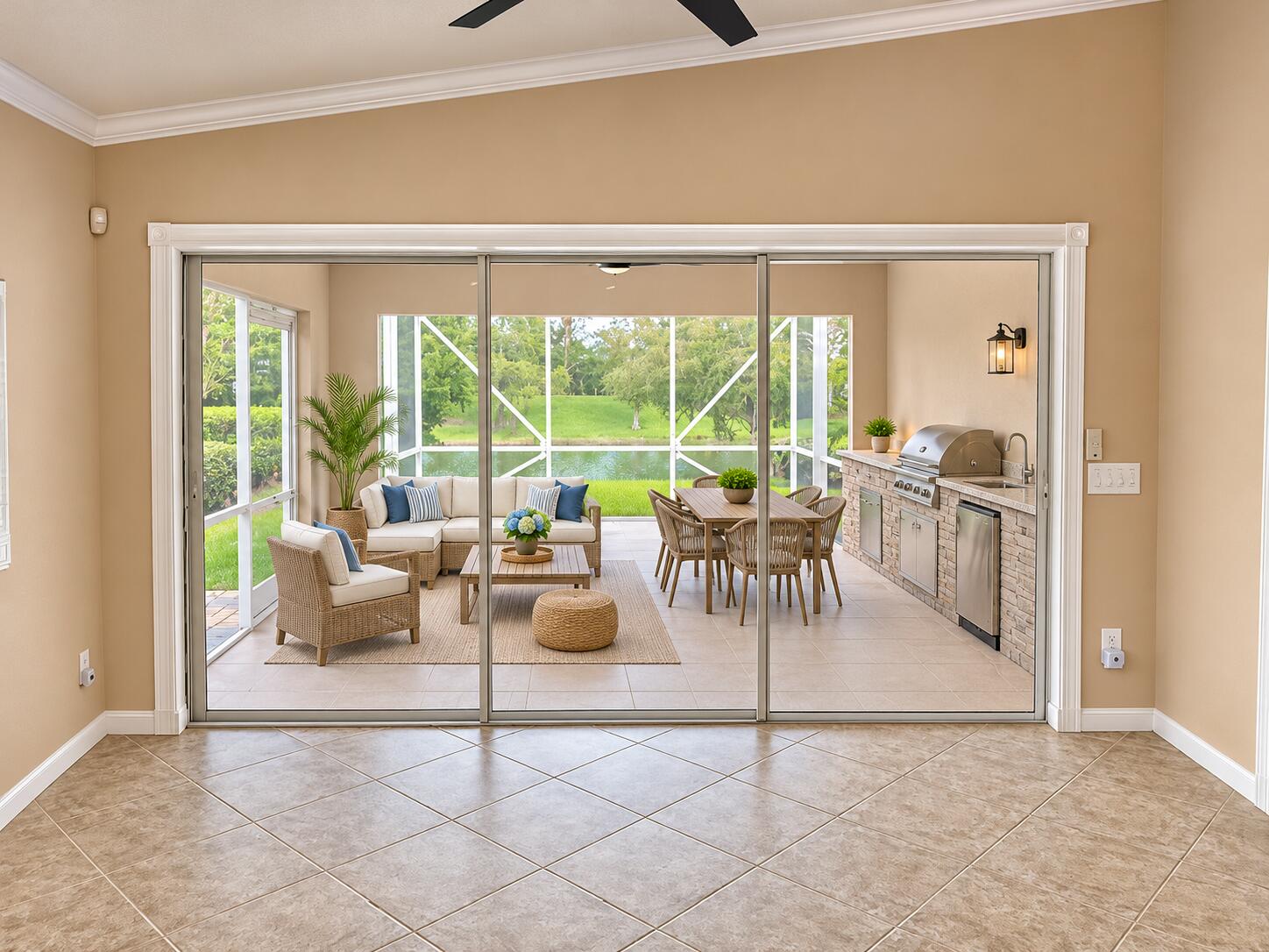 Patio Staged