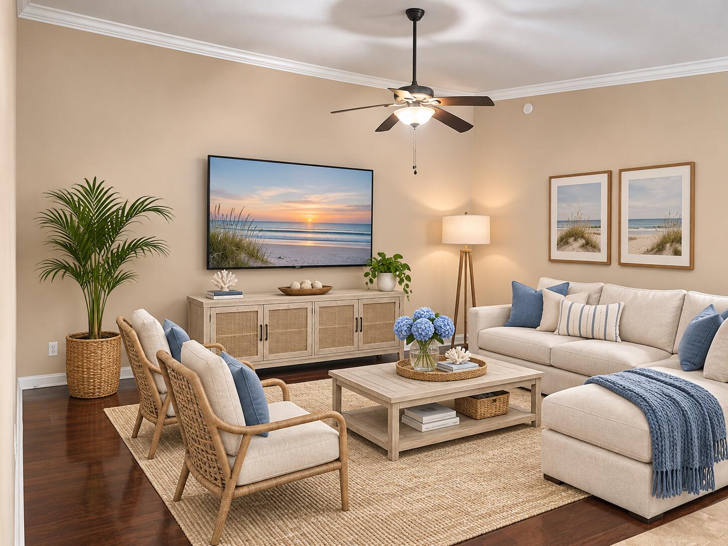 Living Room Staged