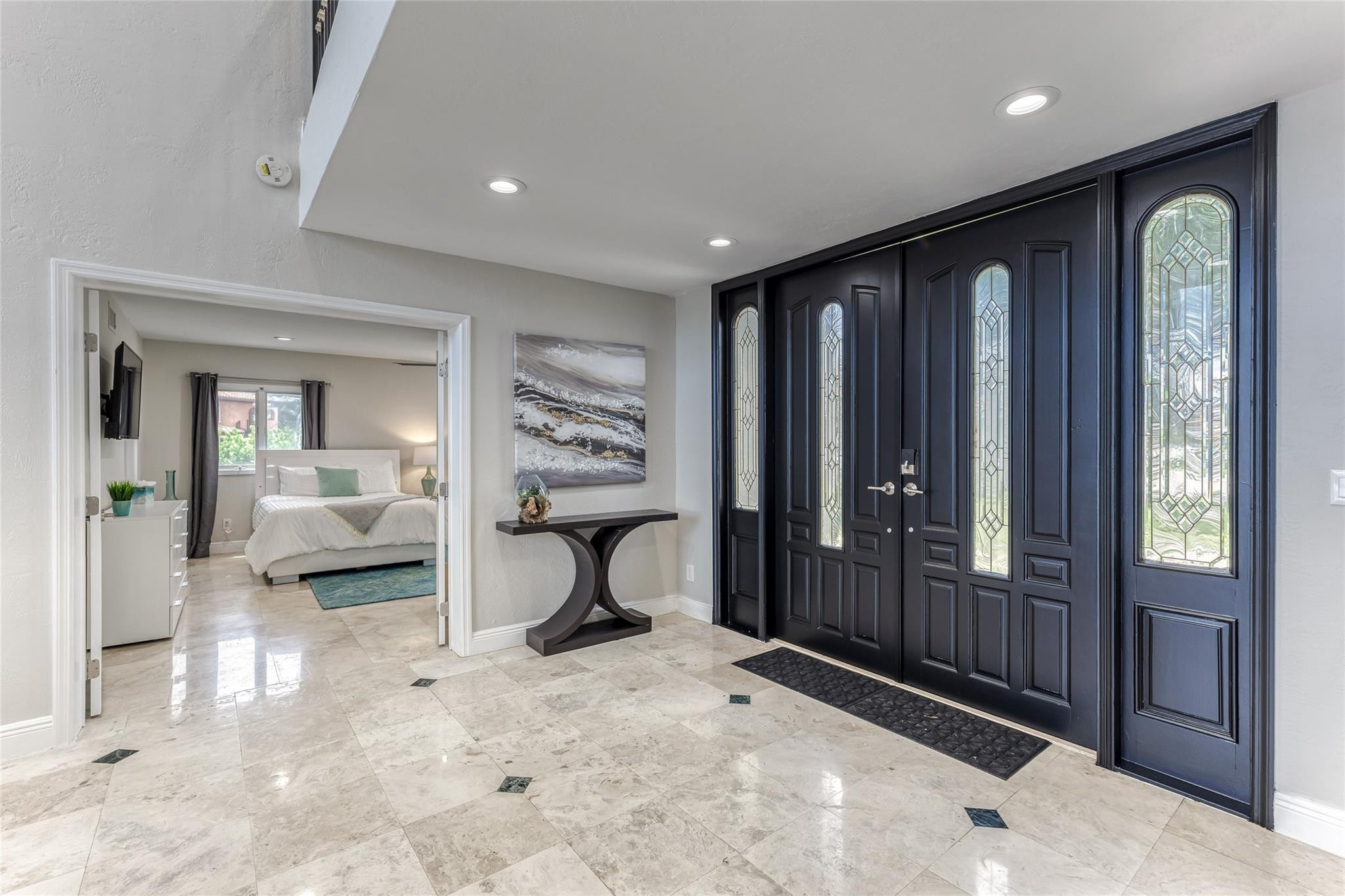 Entry way into Villa