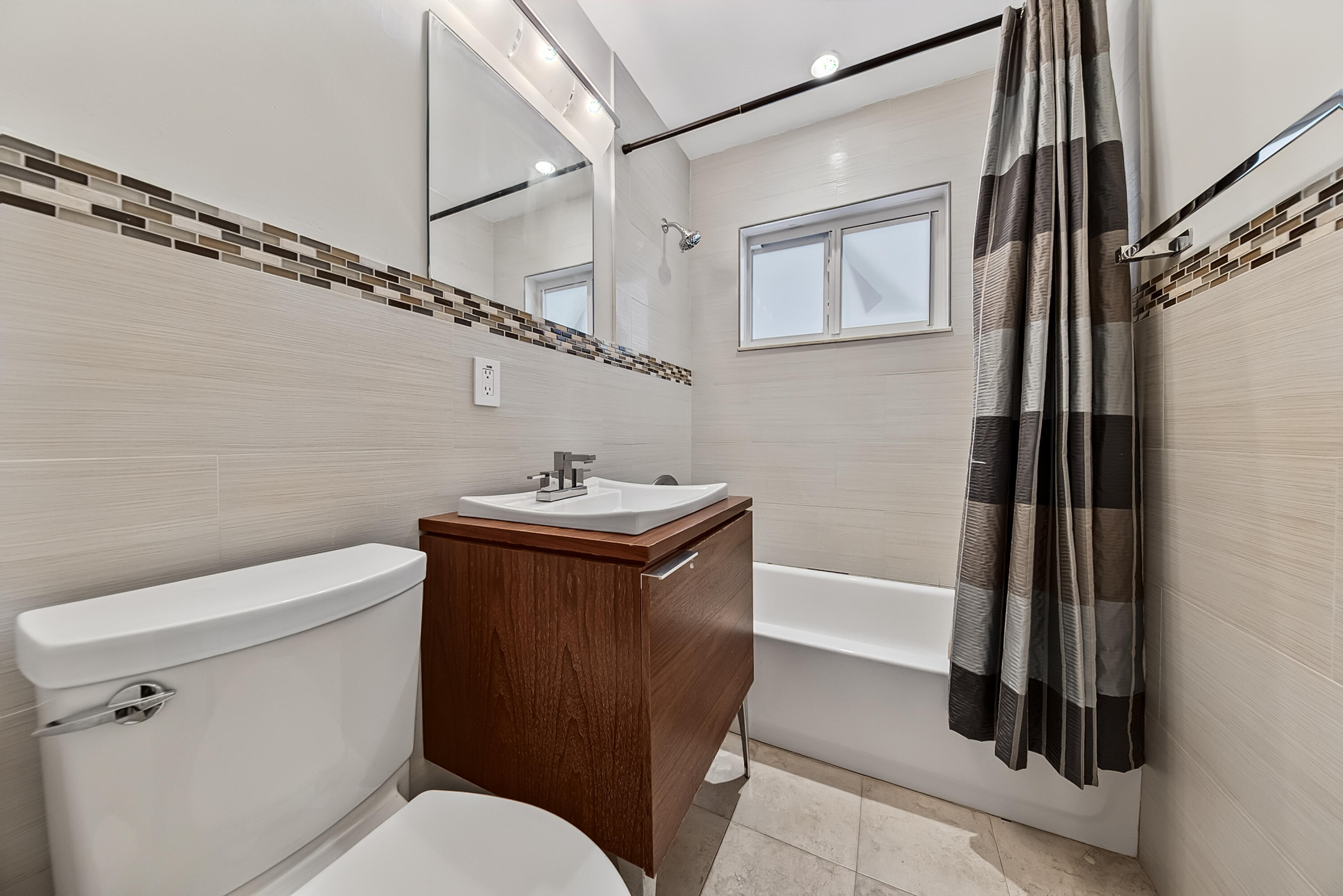 Hallway bathroom