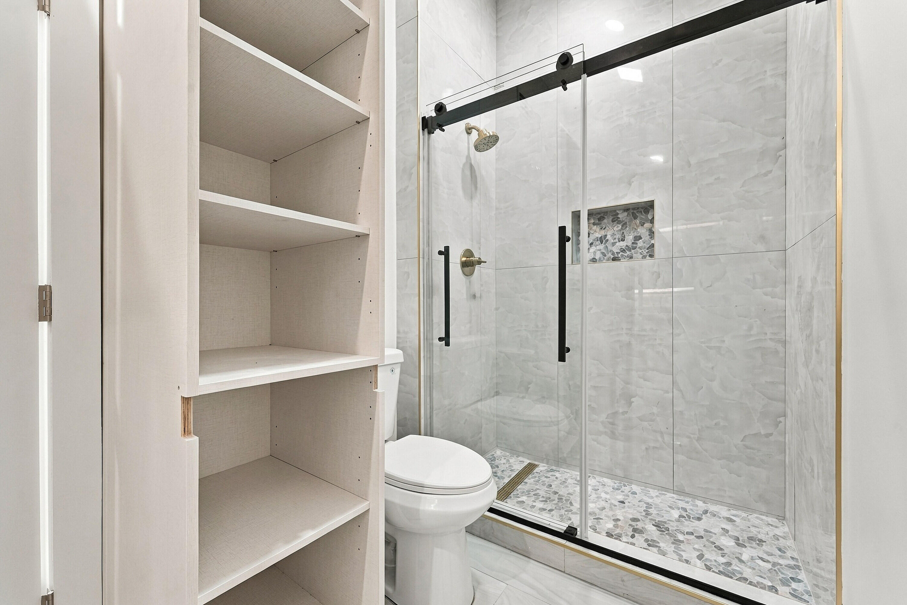 custom cabinets in every bathroom