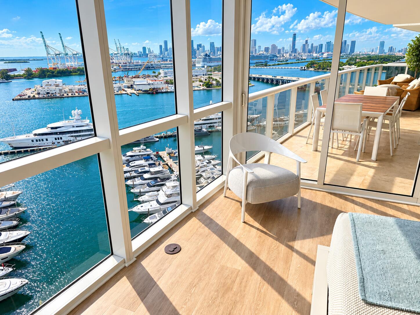 Guest Overlooking Marina
