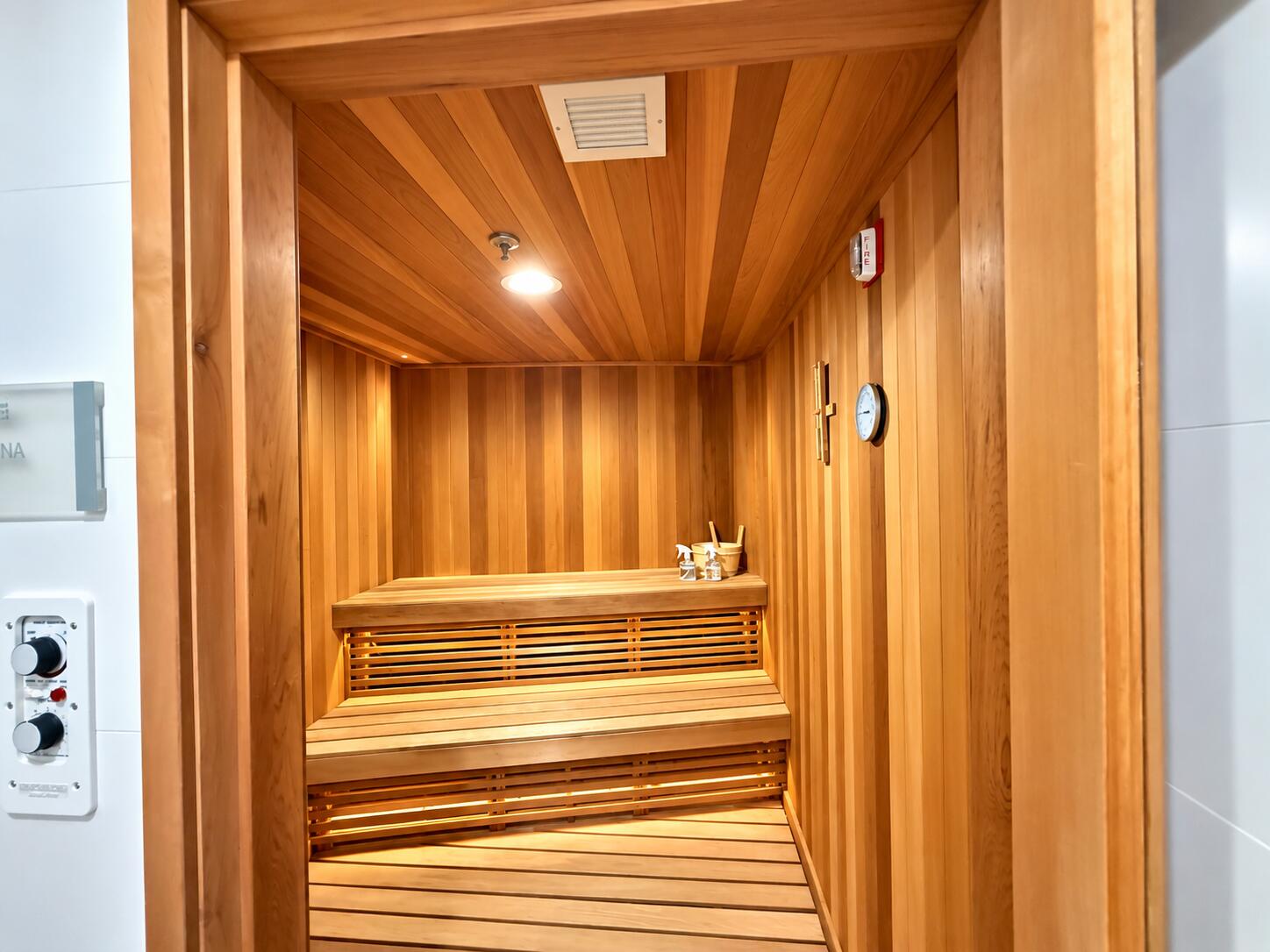 Spa sauna Interior