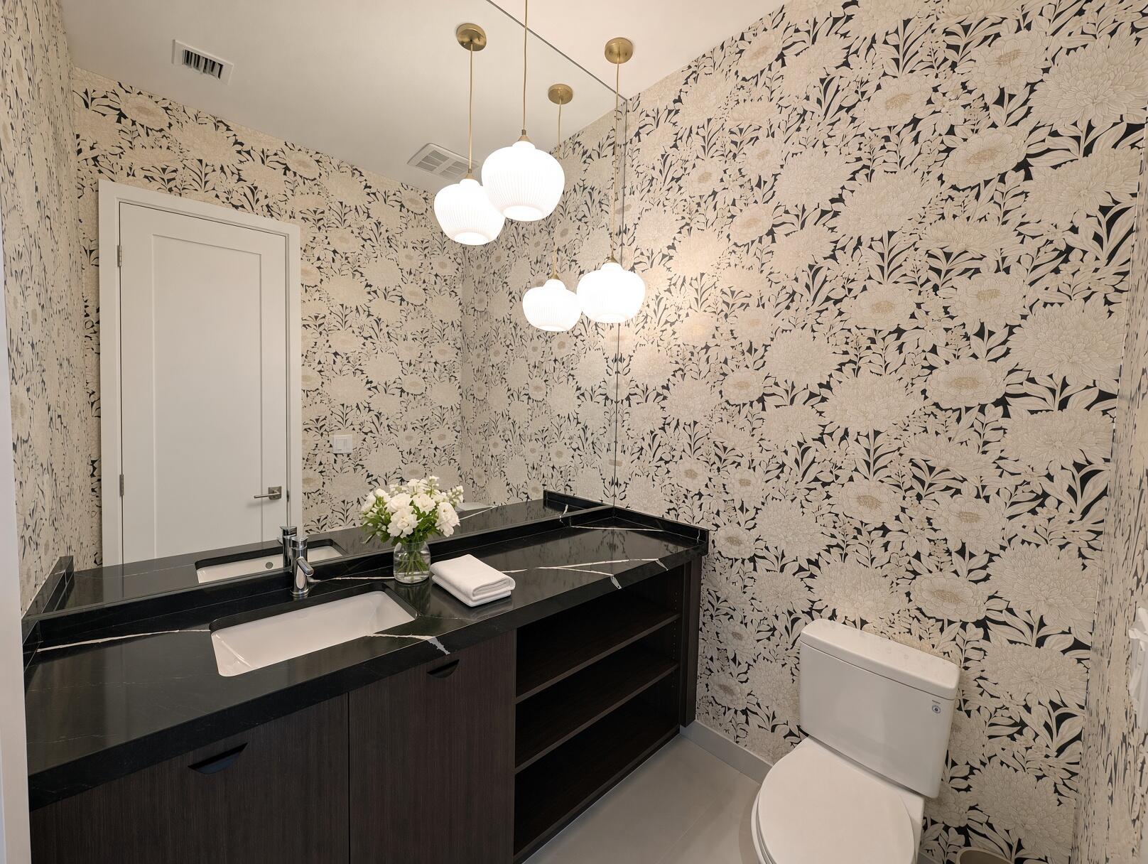powder room upstairs